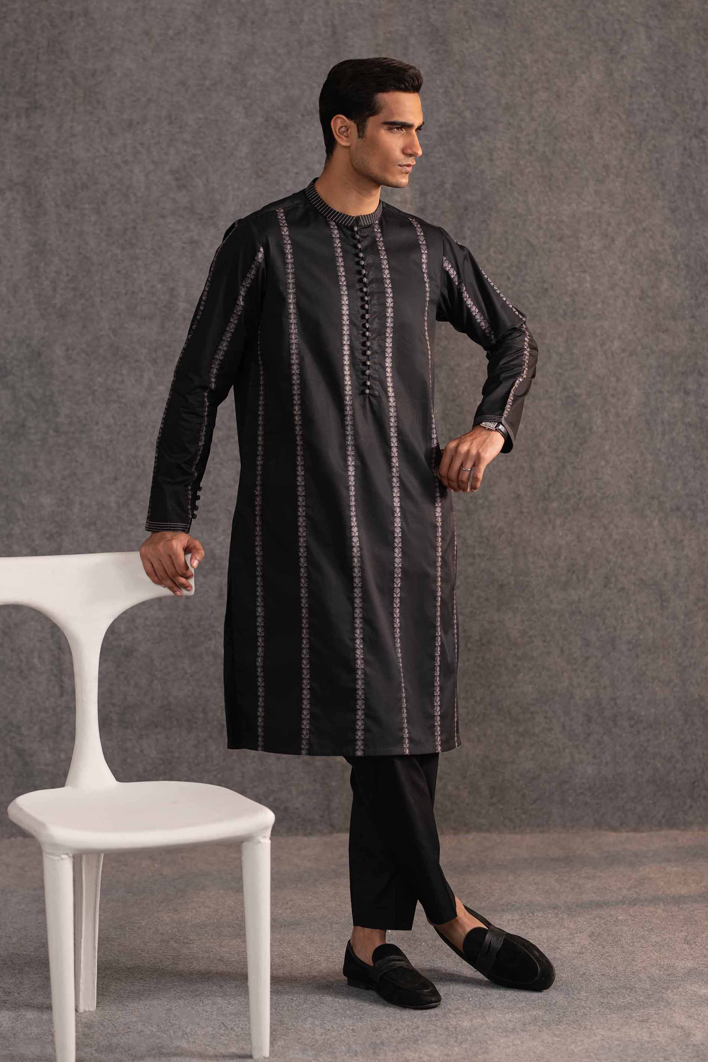 2 Piece - Embroidered Naqsh Suit - KNS25-03 for Men - Menswear Collection | Nishat | Shop Online