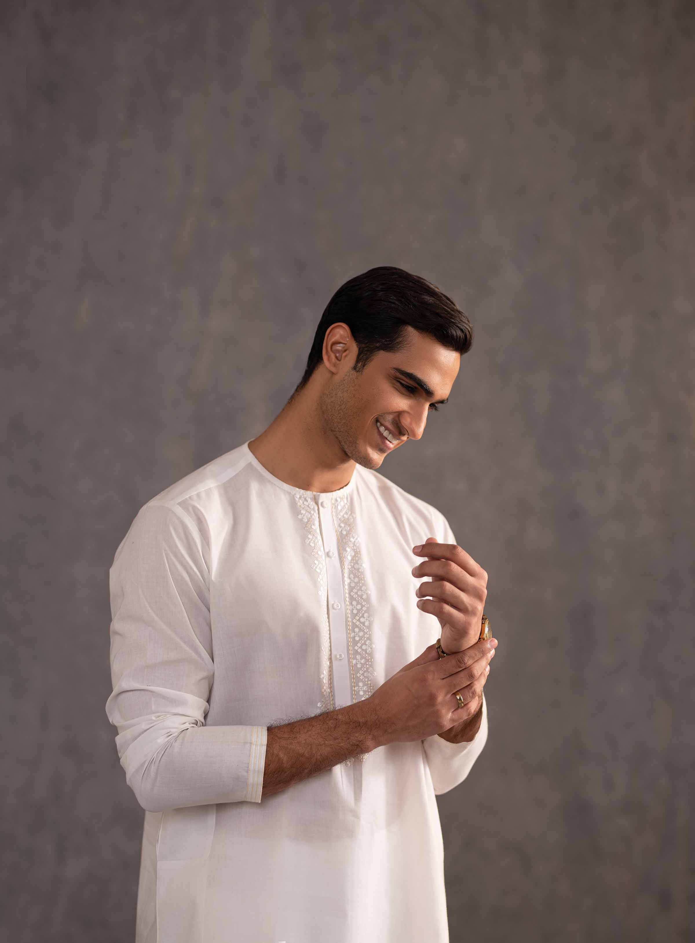 2 Piece - Embroidered Naqsh Suit - KNS25-04 for Men - Menswear Collection | Nishat | Shop Online