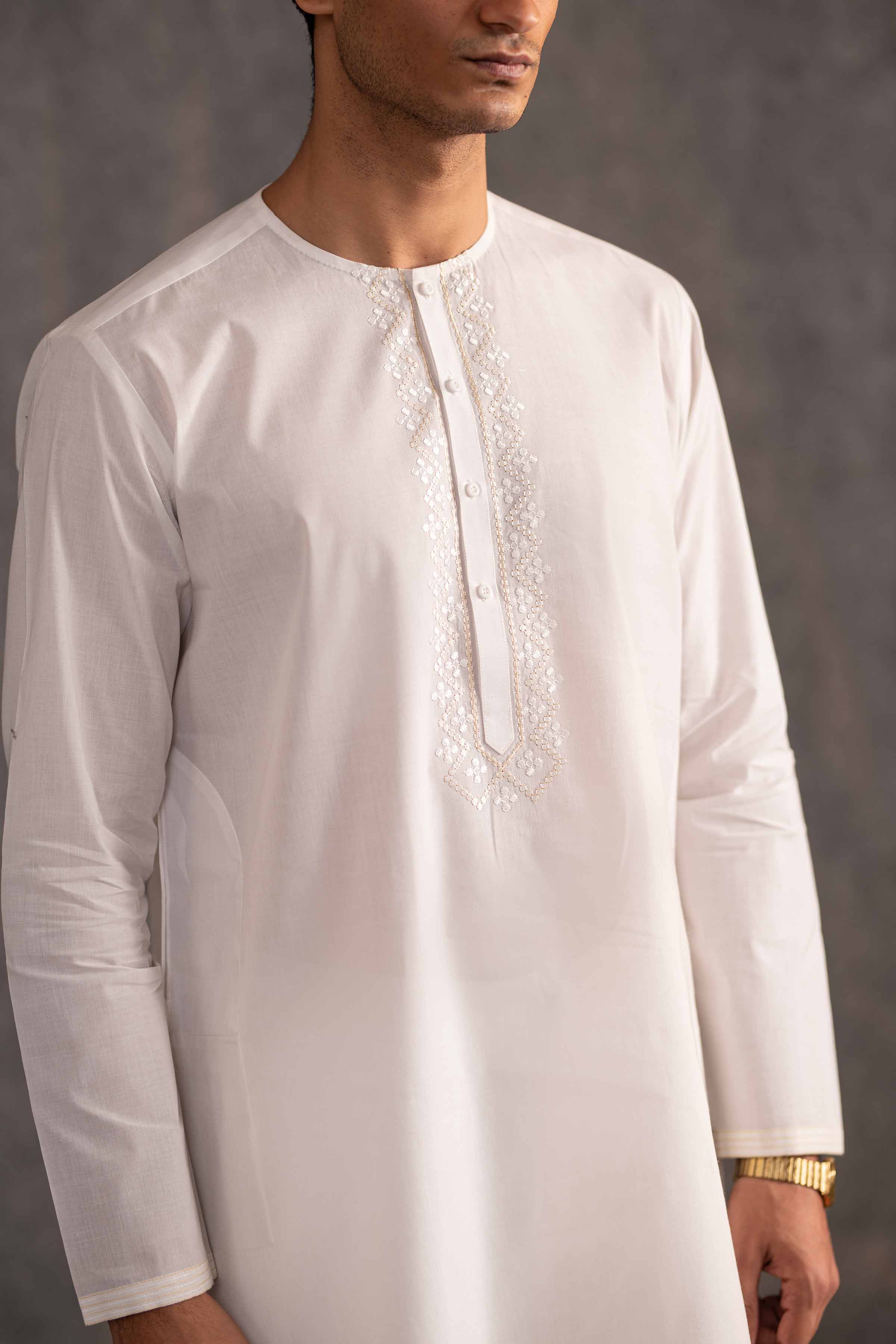 2 Piece - Embroidered Naqsh Suit - KNS25-04 for Men - Menswear Collection | Nishat | Shop Online