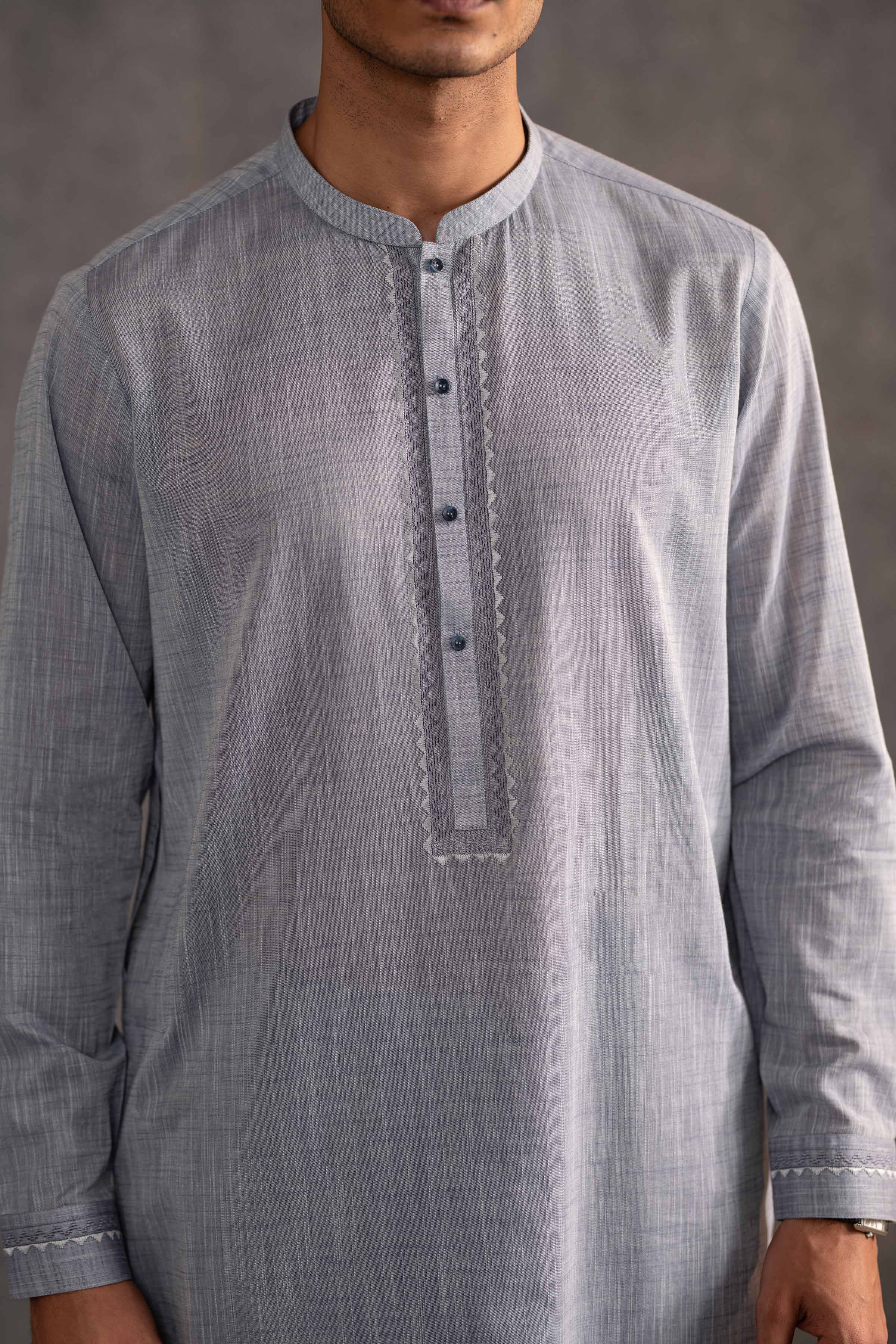 2 Piece - Embroidered Naqsh Suit - KNS25-05 for Men - Menswear Collection | Nishat | Shop Online