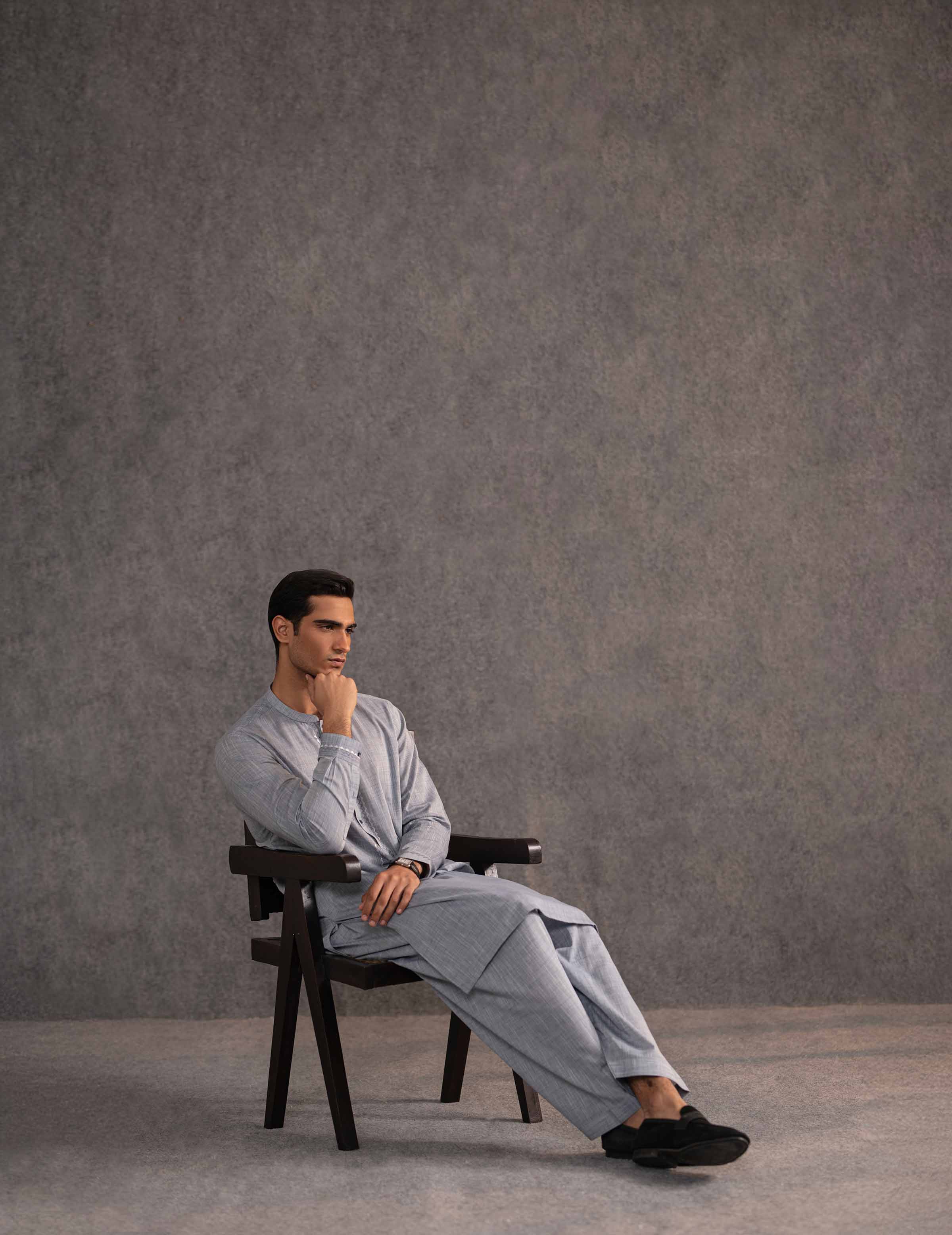 2 Piece - Embroidered Naqsh Suit - KNS25-05 for Men - Menswear Collection | Nishat | Shop Online