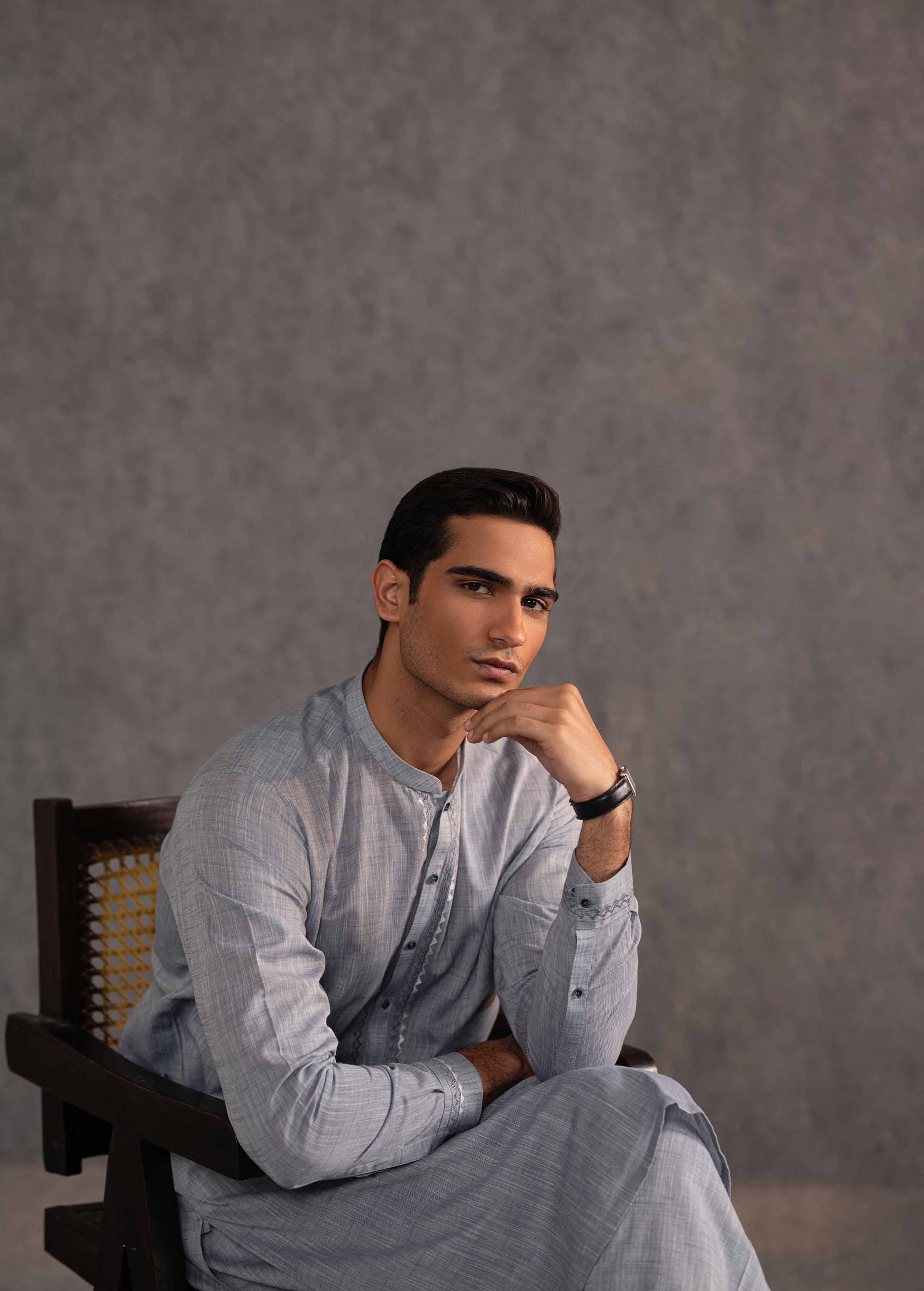 2 Piece - Embroidered Naqsh Suit - KNS25-05 for Men - Menswear Collection | Nishat | Shop Online