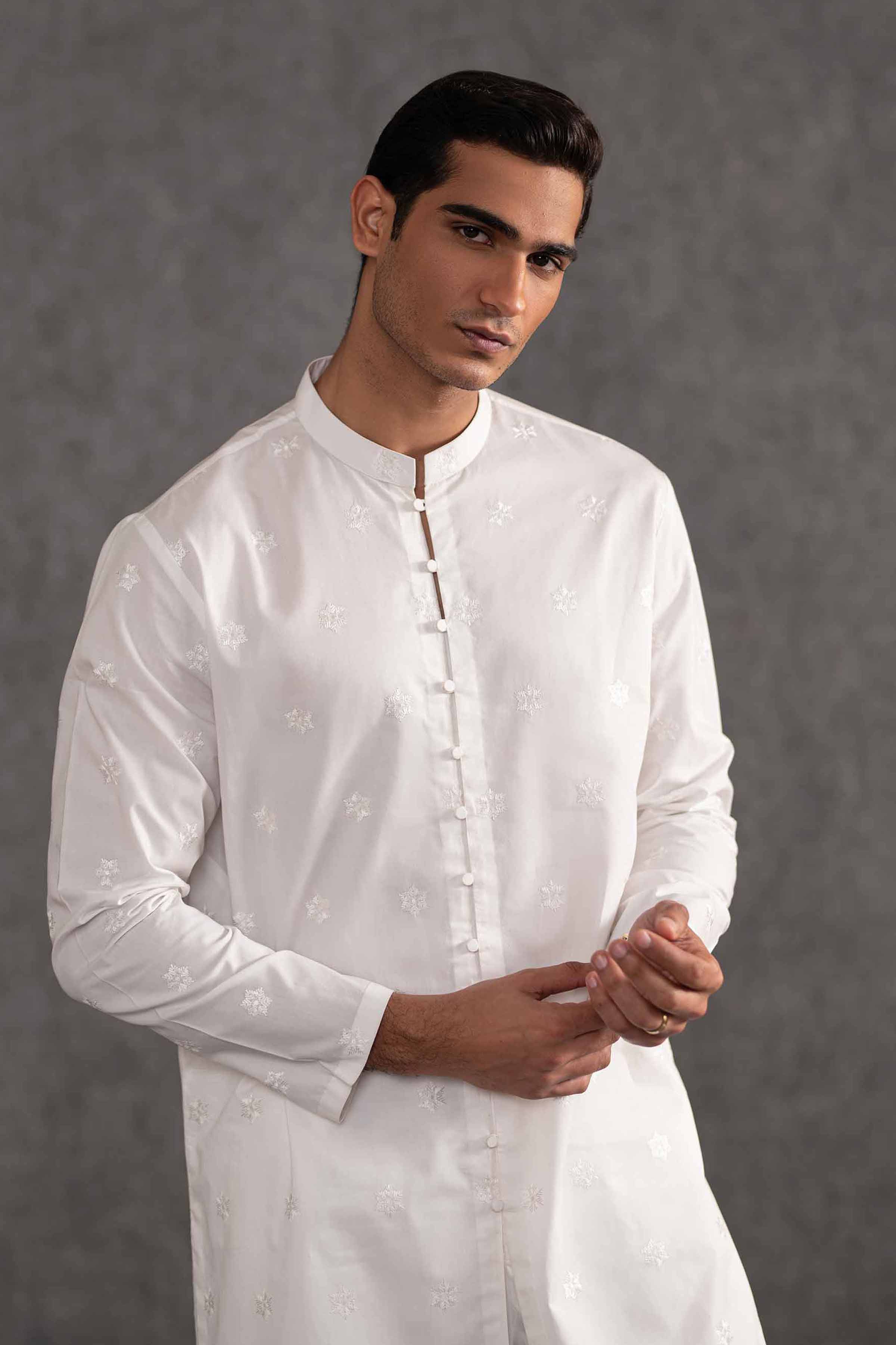 2 Piece - Embroidered Naqsh Suit - KNS25-09 for Men - Menswear Collection | Nishat | Shop Online