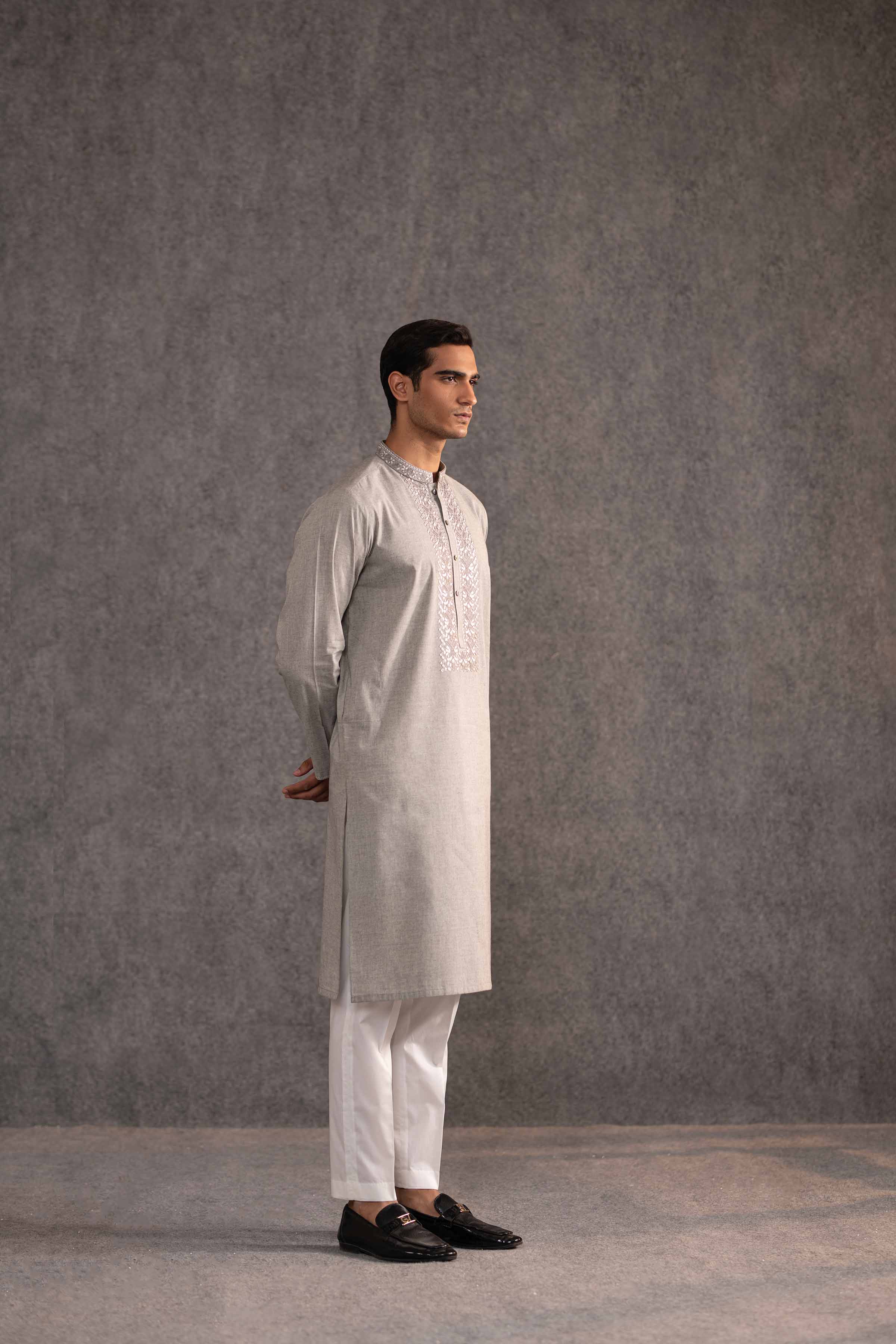 2 Piece - Embroidered Naqsh Suit - KNS25-10 for Men - Menswear Collection | Nishat | Shop Online