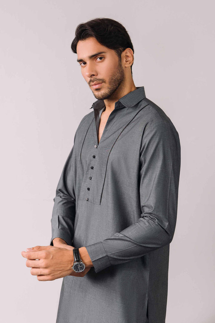 Naqsh Gents Loose Fabric Grey