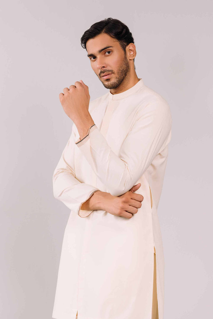 Naqsh Gents Loose Fabric Off White