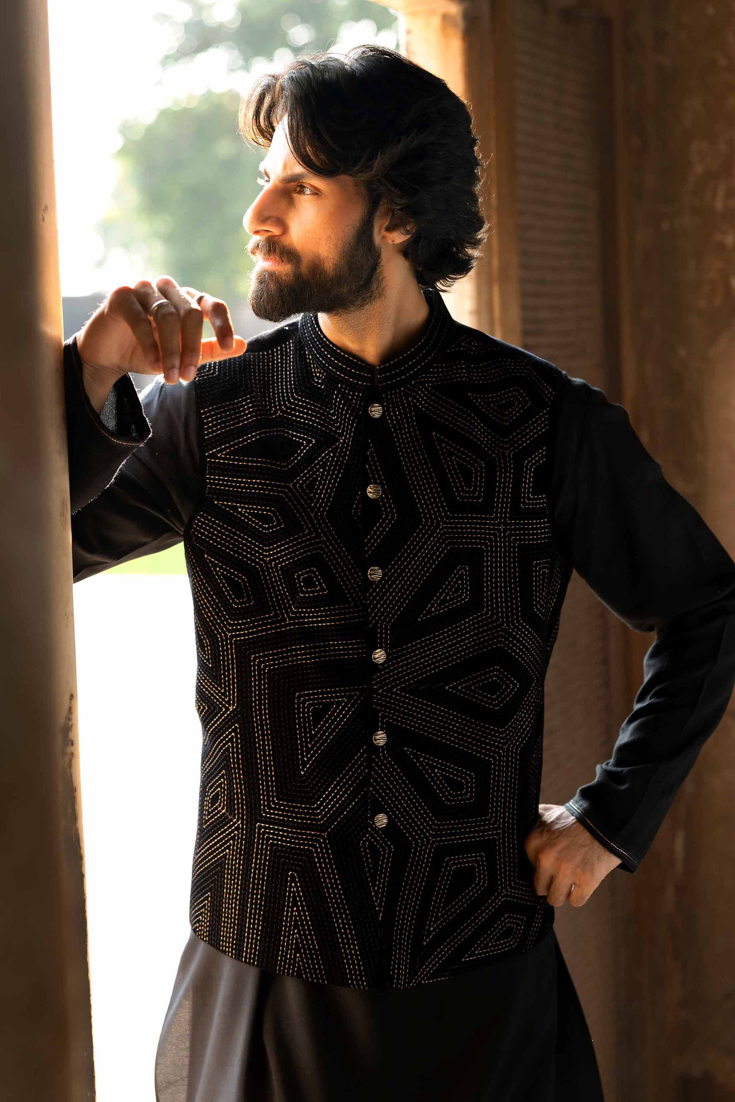 Embroidered Waistcoat - KNW25-08