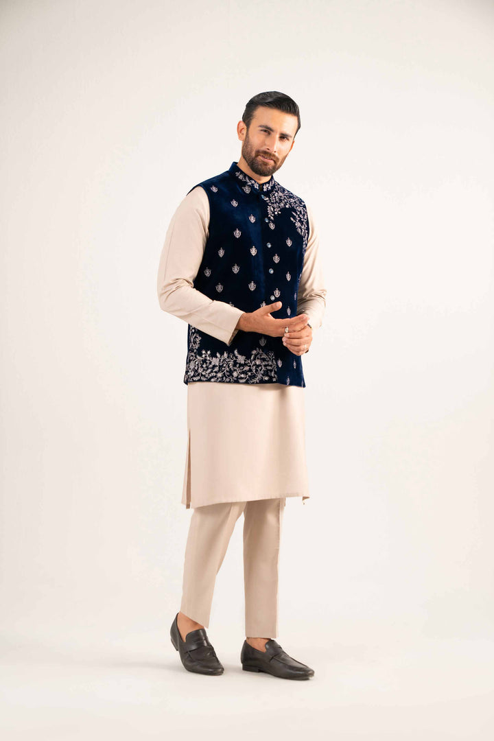 Embroidered Waistcoat - KNW25-09 for Men - Ready To Wear Collection | Nishat | Shop Online