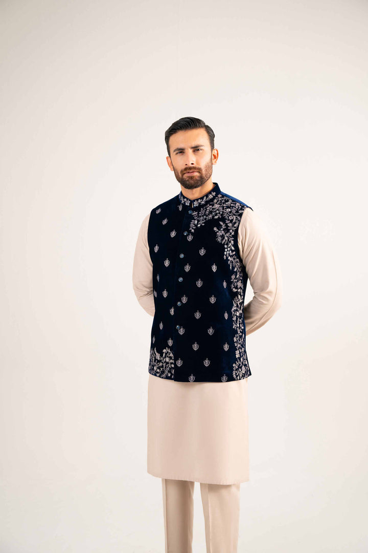Embroidered Waistcoat - KNW25-09 for Men - Ready To Wear Collection | Nishat | Shop Online