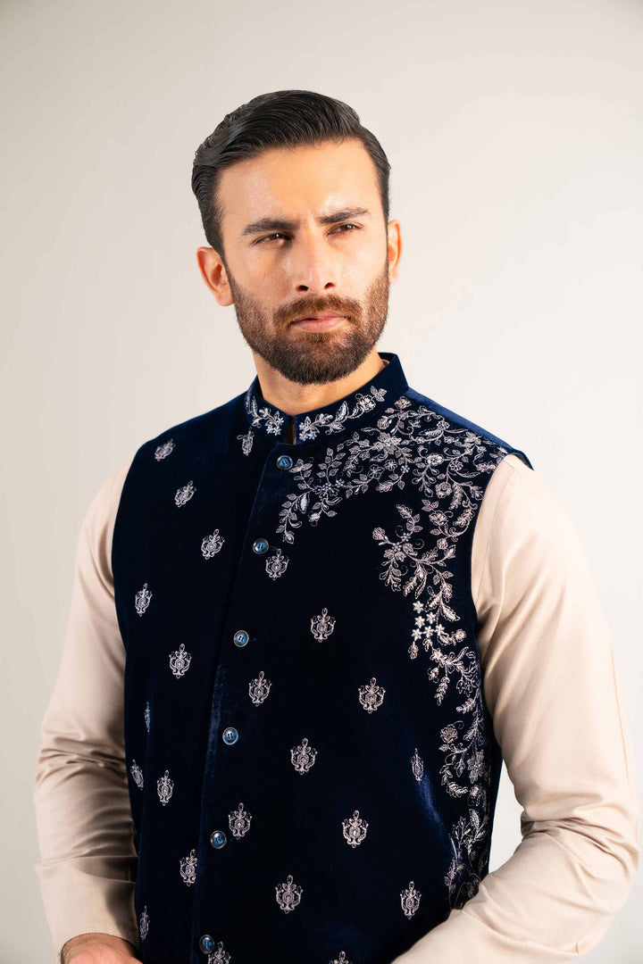 Embroidered Waistcoat - KNW25-09 for Men - Ready To Wear Collection | Nishat | Shop Online