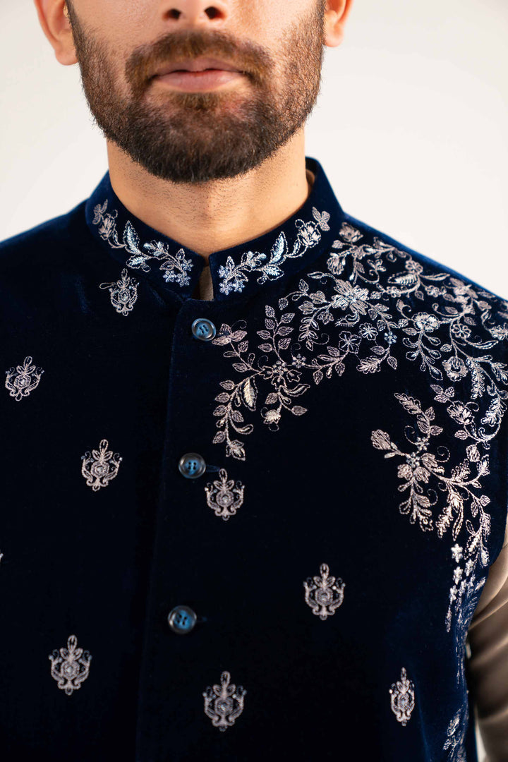Embroidered Waistcoat - KNW25-09 for Men - Ready To Wear Collection | Nishat | Shop Online