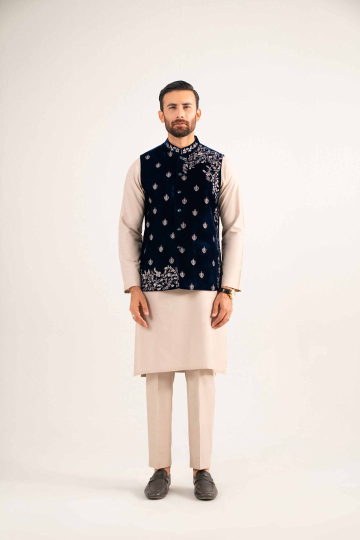 Embroidered Waistcoat - KNW25-09 for Men - Ready To Wear Collection | Nishat | Shop Online