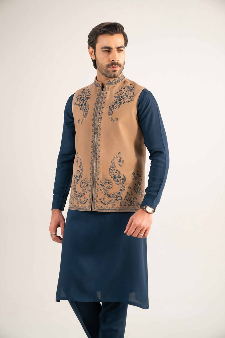 Embroidered Waistcoat - KNW25-12 for Men - Ready To Wear Collection | Nishat | Shop Online