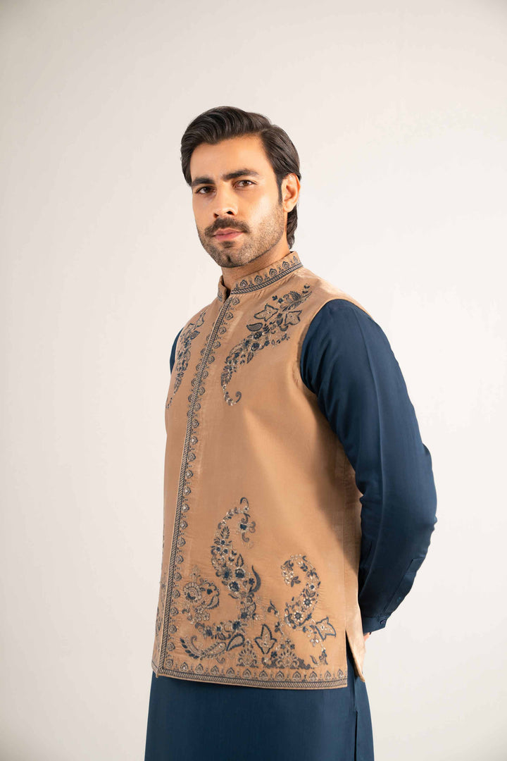 Embroidered Waistcoat - KNW25-12 for Men - Ready To Wear Collection | Nishat | Shop Online