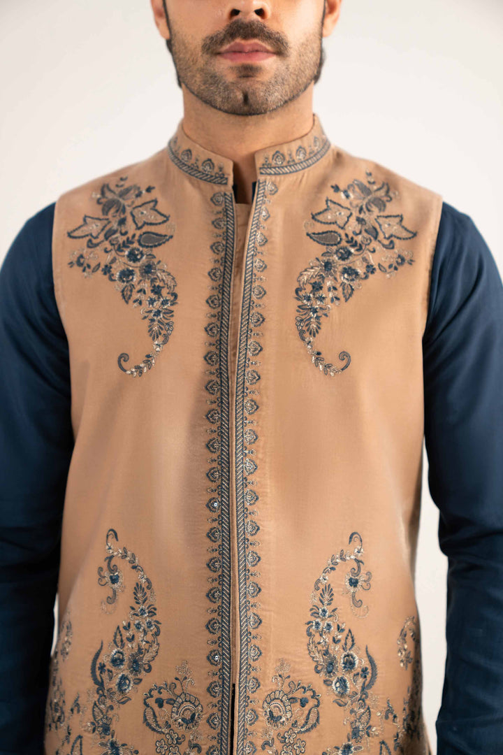 Embroidered Waistcoat - KNW25-12 for Men - Ready To Wear Collection | Nishat | Shop Online