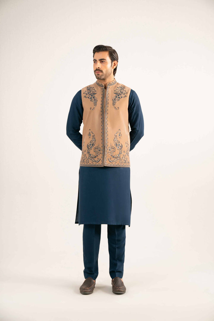 Embroidered Waistcoat - KNW25-12 for Men - Ready To Wear Collection | Nishat | Shop Online