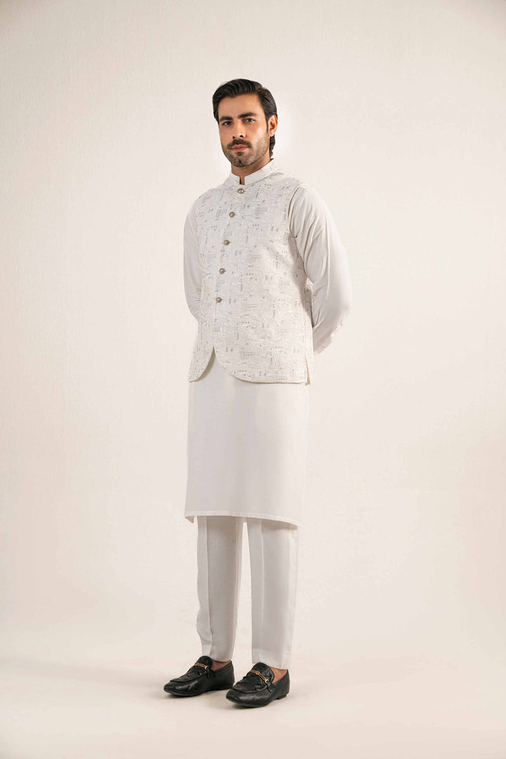 Embroidered Waistcoat - KNW25-13 for Men - Ready To Wear Collection | Nishat | Shop Online