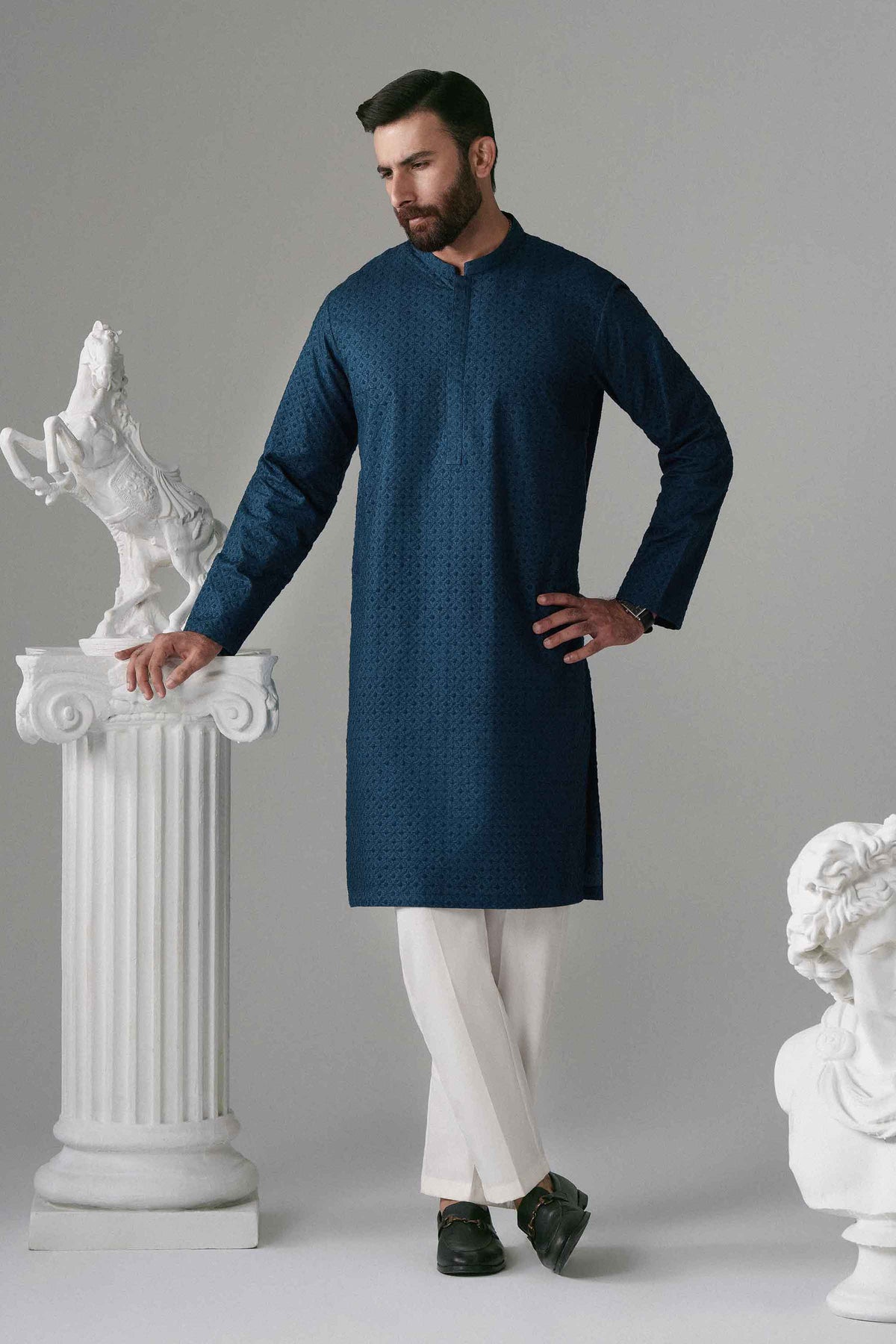 Embroidered Kurta - NLWS26-01 – Men’s Stitched Collection | Nishat | Shop Online