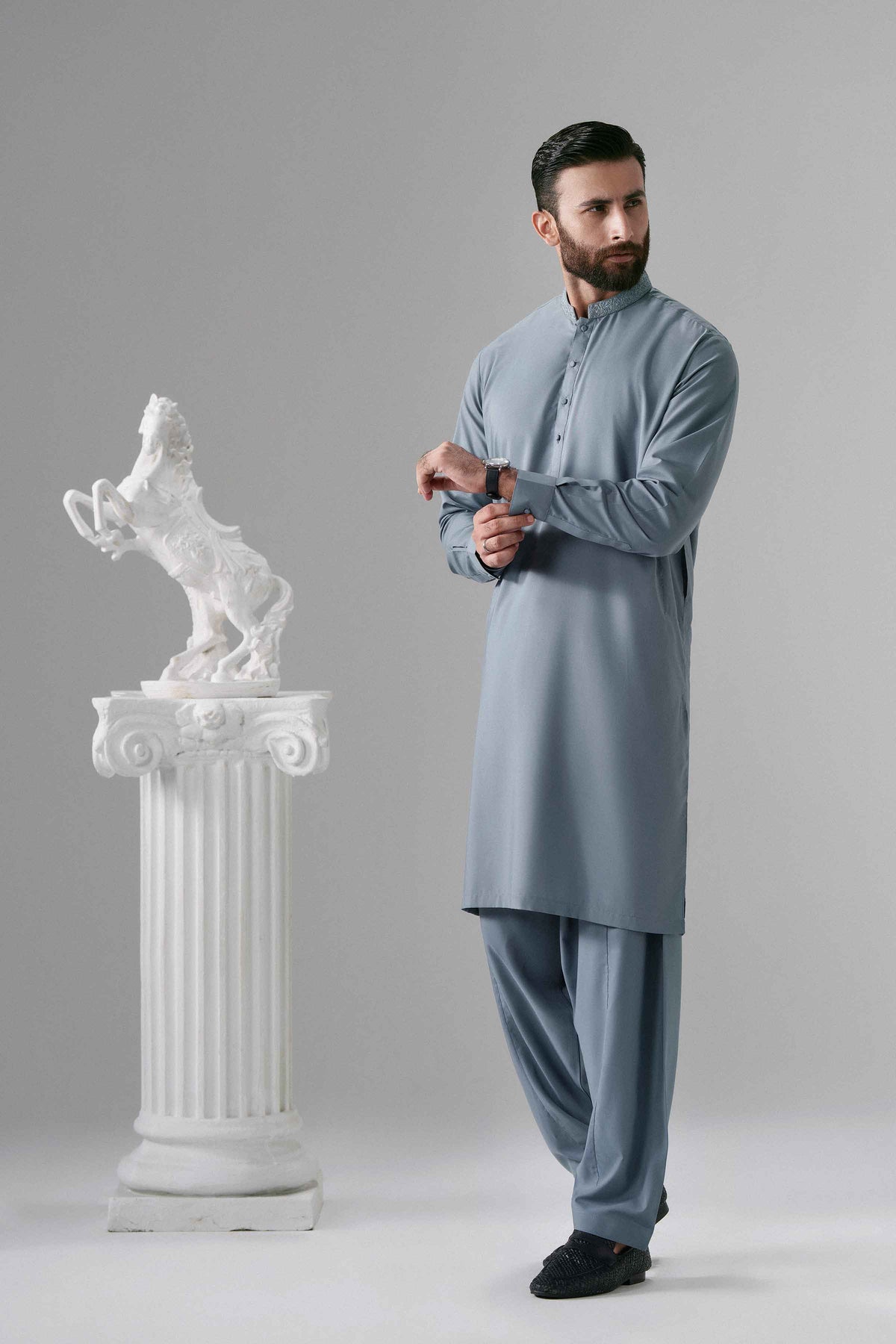 2 Piece - Embroidered Suit - NLWS26-14 – Men’s Stitched Collection | Nishat | Shop Online