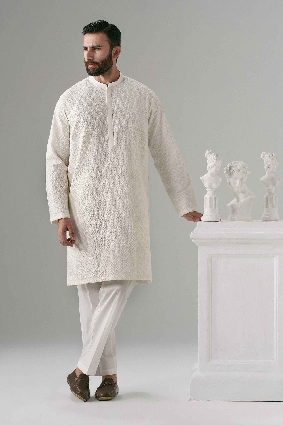 2 Piece - Embroidered Suit - NLWS26-24 – Men’s Stitched Collection | Nishat | Shop Online