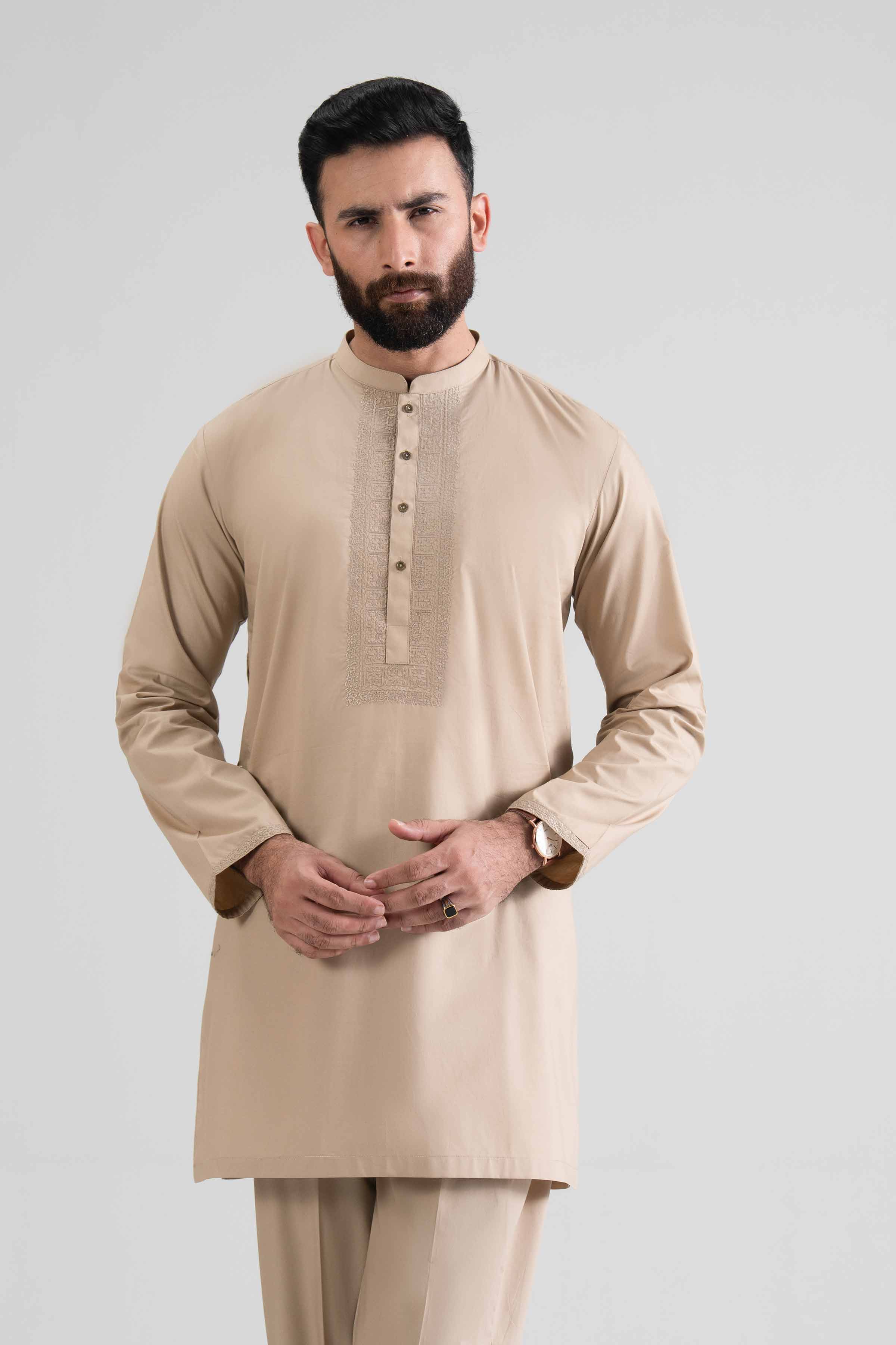 2 Piece - Embroidered Suit - NQ26-003  – Men’s Stitched Collection | Nishat | Shop Online