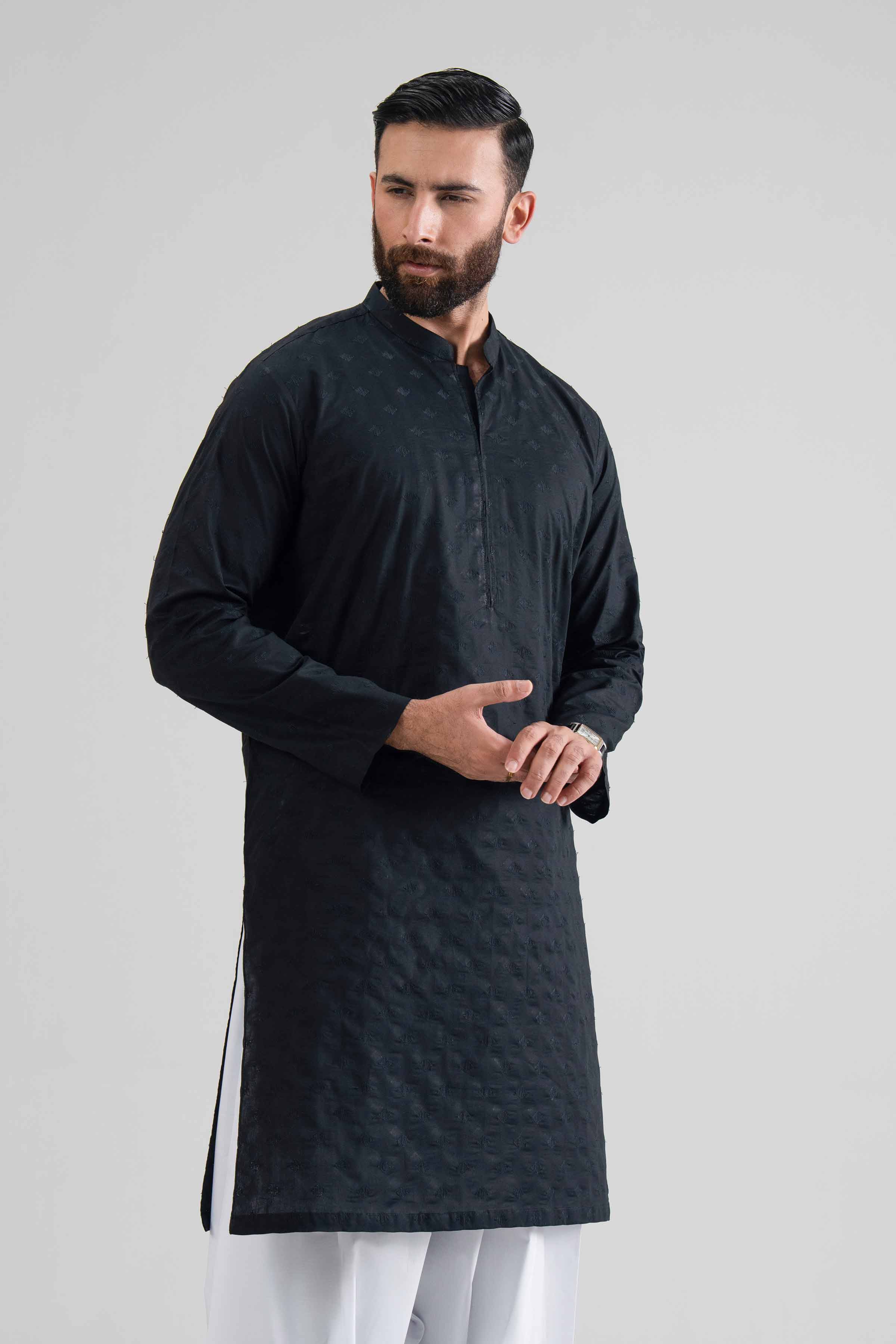 Embroidered Kurta- NQ26-007  – Men’s Stitched Collection | Nishat | Shop Online