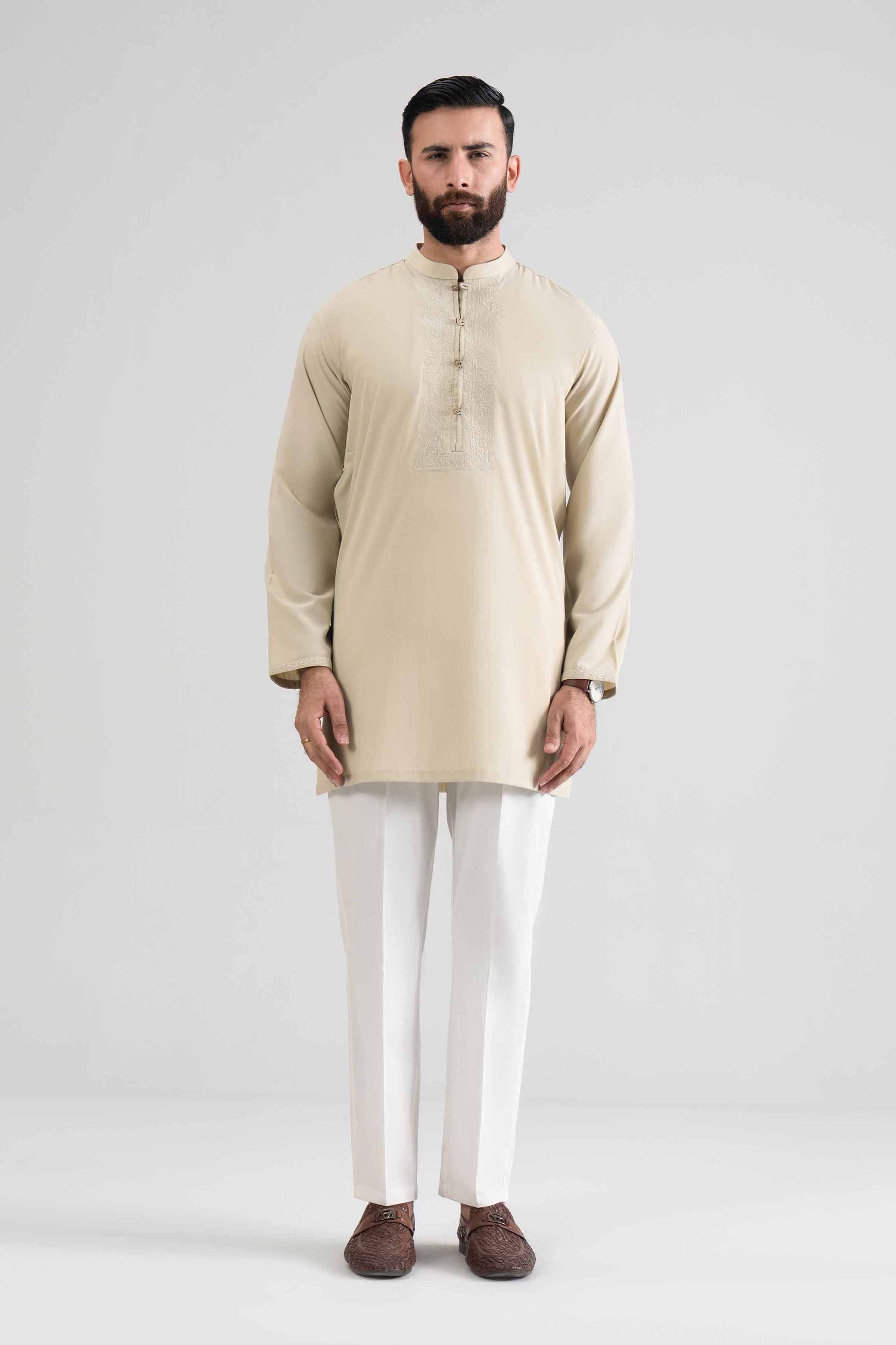 Embroidered Kurta - NQ26-009  – Men’s Stitched Collection | Nishat | Shop Online