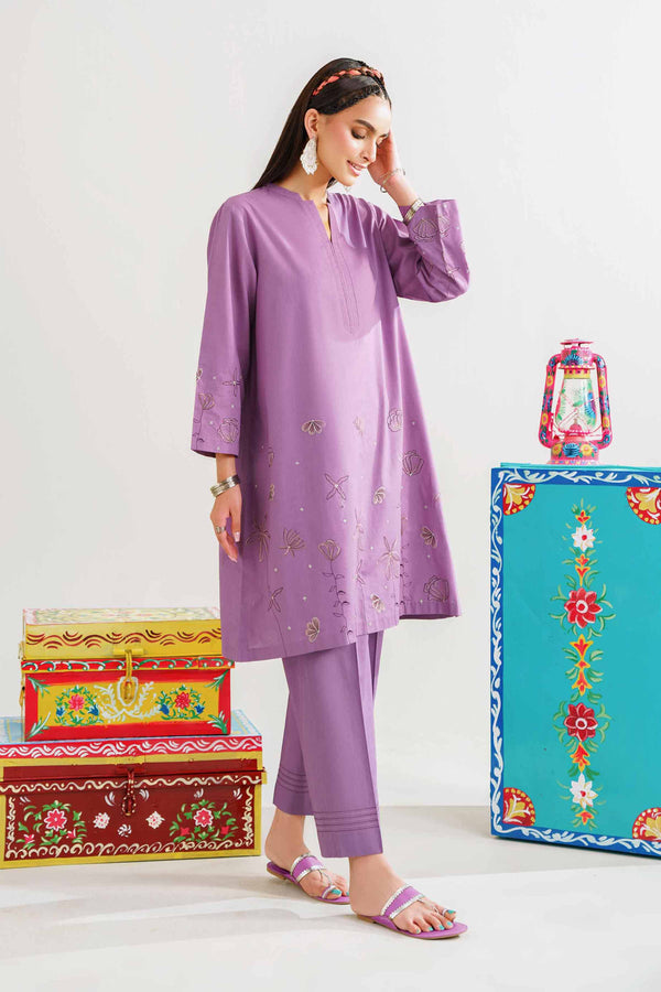 2 Piece - Embroidered Suit - PE24-105