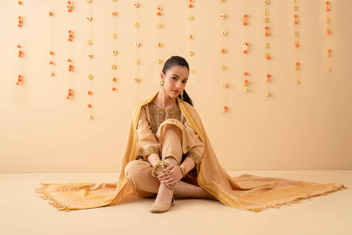 3 Piece - Embroidered Suit - PE25-184 for Women - Pret Collection | Nishat | Shop Online