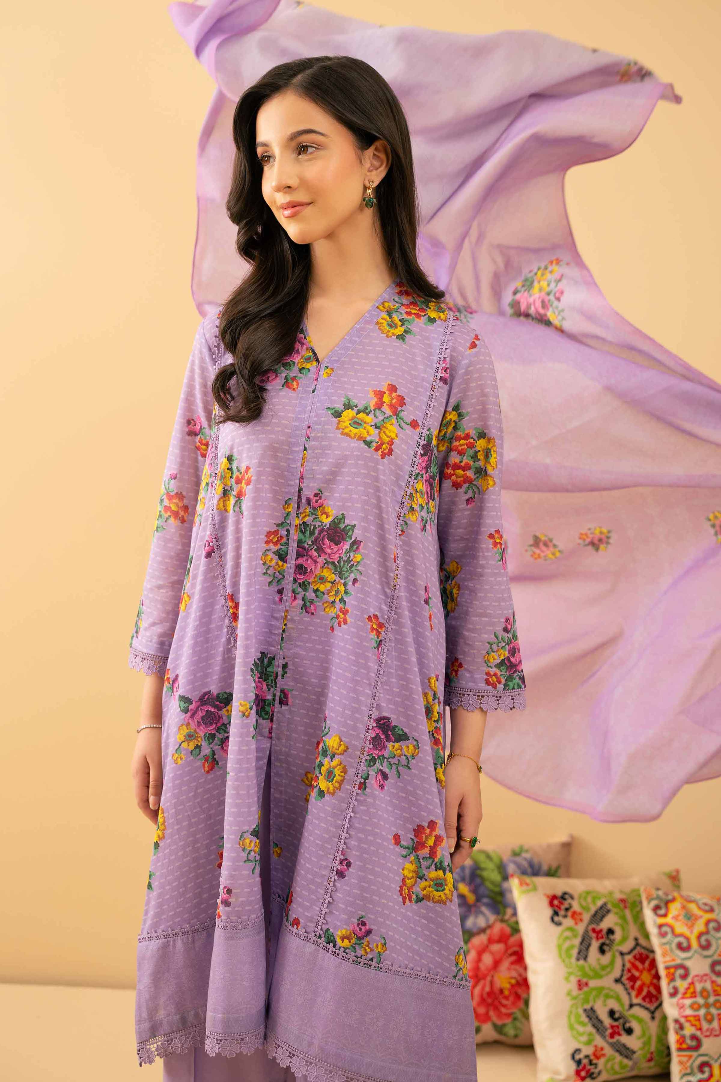 3 Piece - Printed Suit - PE25-374 for Women - Pret Collection | Nishat | Shop Online