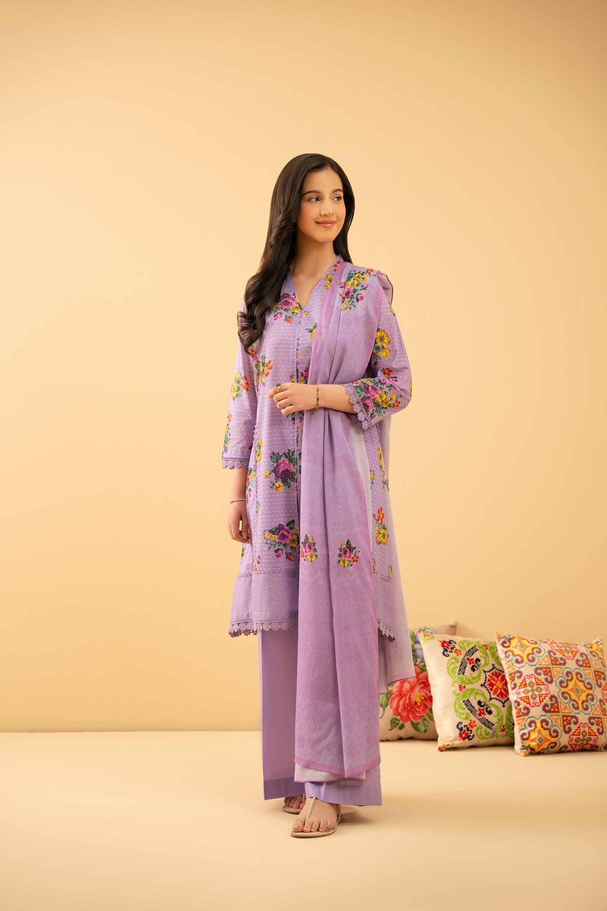 3 Piece - Printed Suit - PE25-374 for Women - Pret Collection | Nishat | Shop Online