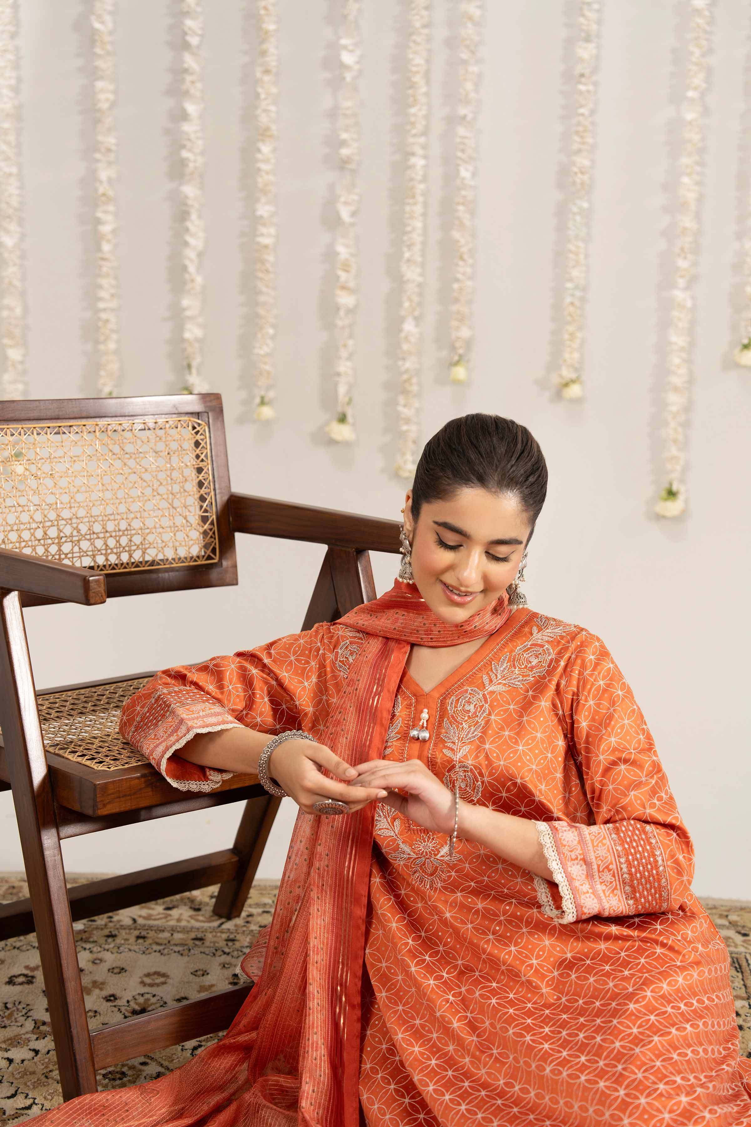 3 Piece - Printed Embroidered Suit - PE25-378 for Women - Pret Collection | Nishat | Shop Online