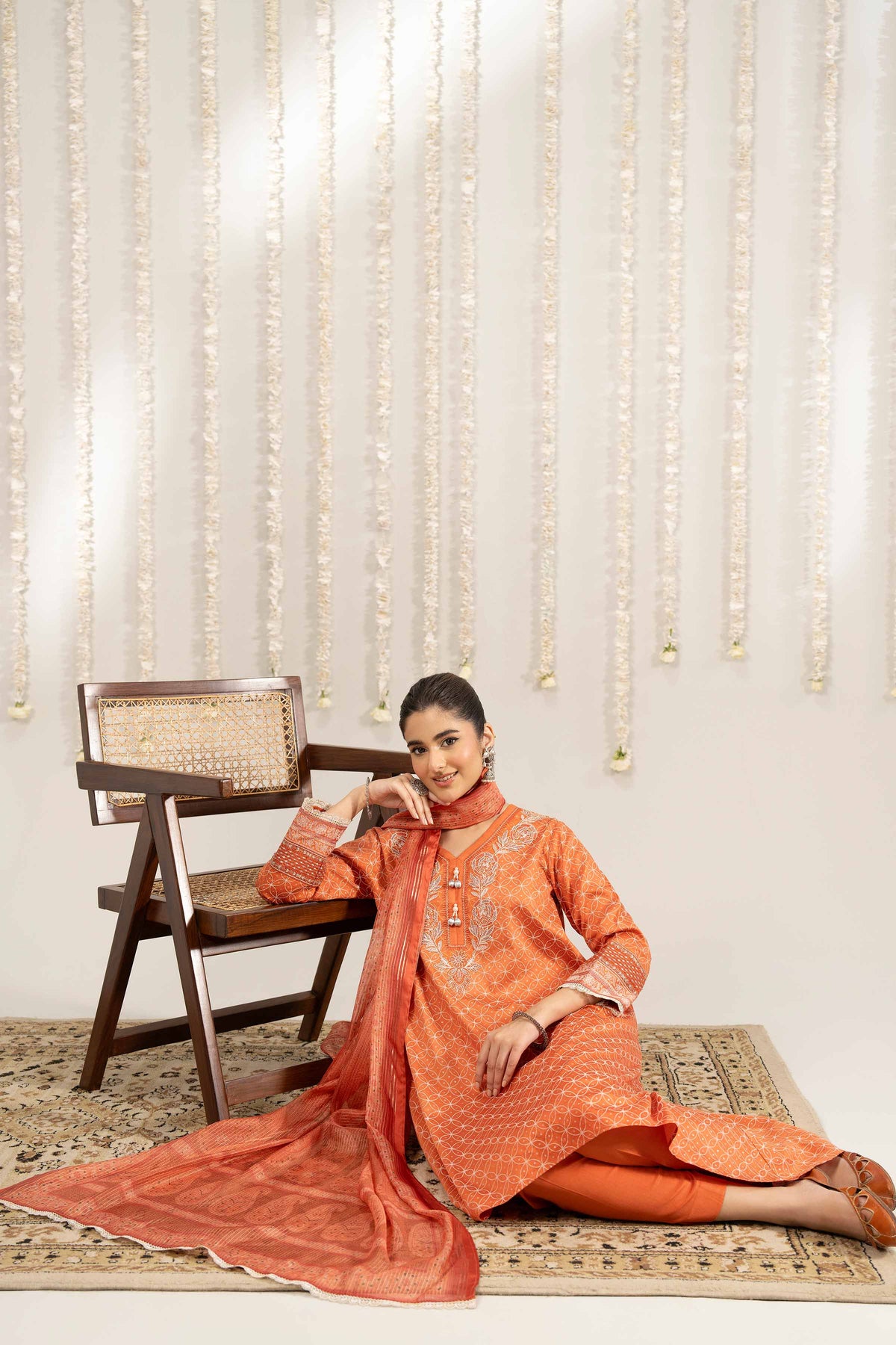 3 Piece - Printed Embroidered Suit - PE25-378 for Women - Pret Collection | Nishat | Shop Online