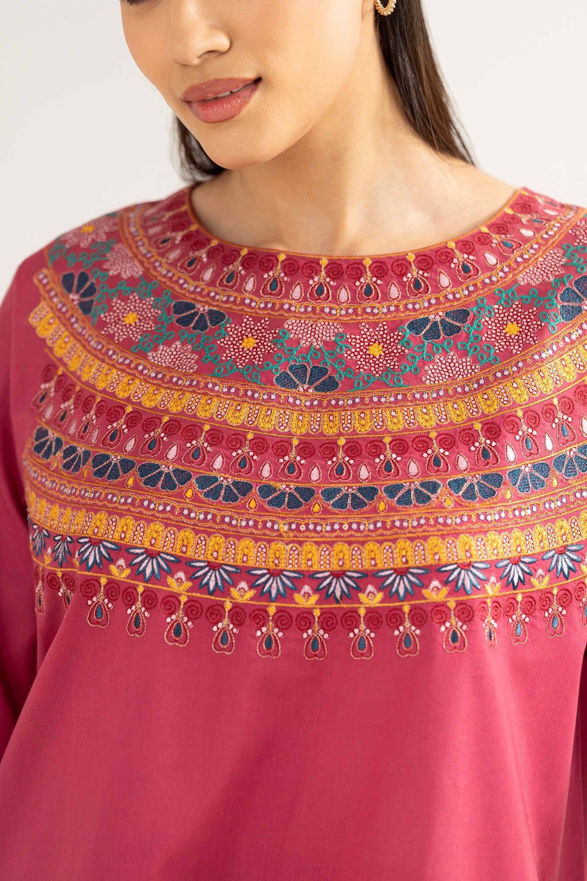 3 Piece - Embroidered Suit - PE25-470 for Women - Pret Collection | Nishat | Shop Online