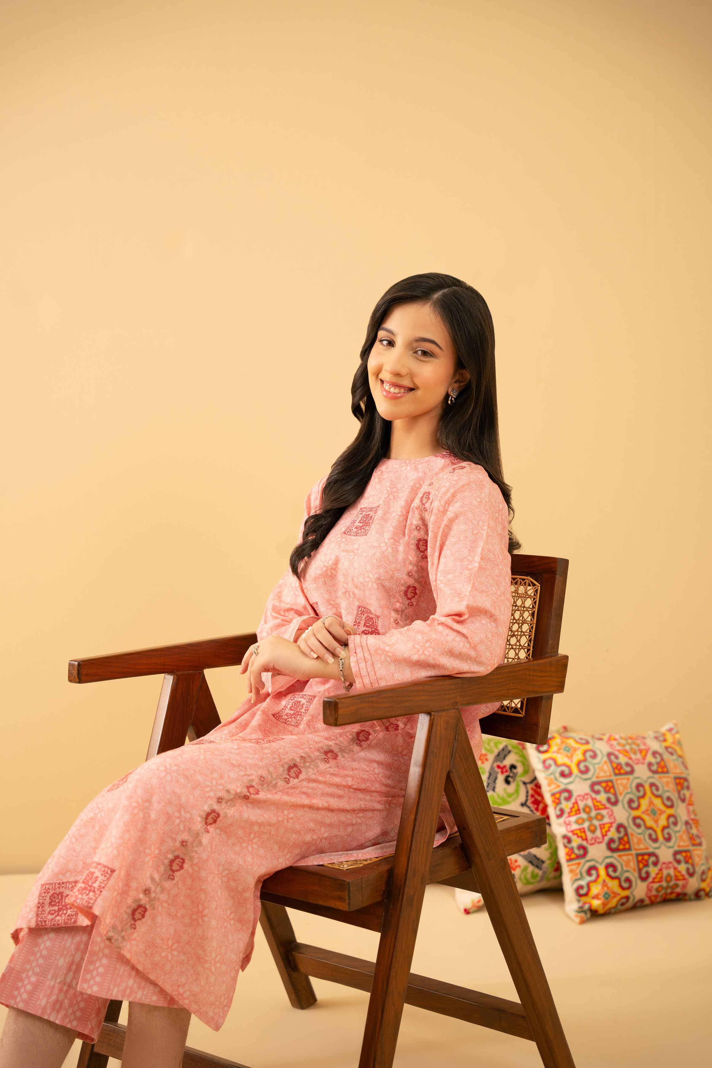 2 Piece - Printed Embroidered Suit - PE25-497 for Women - Pret Collection | Nishat | Shop Online