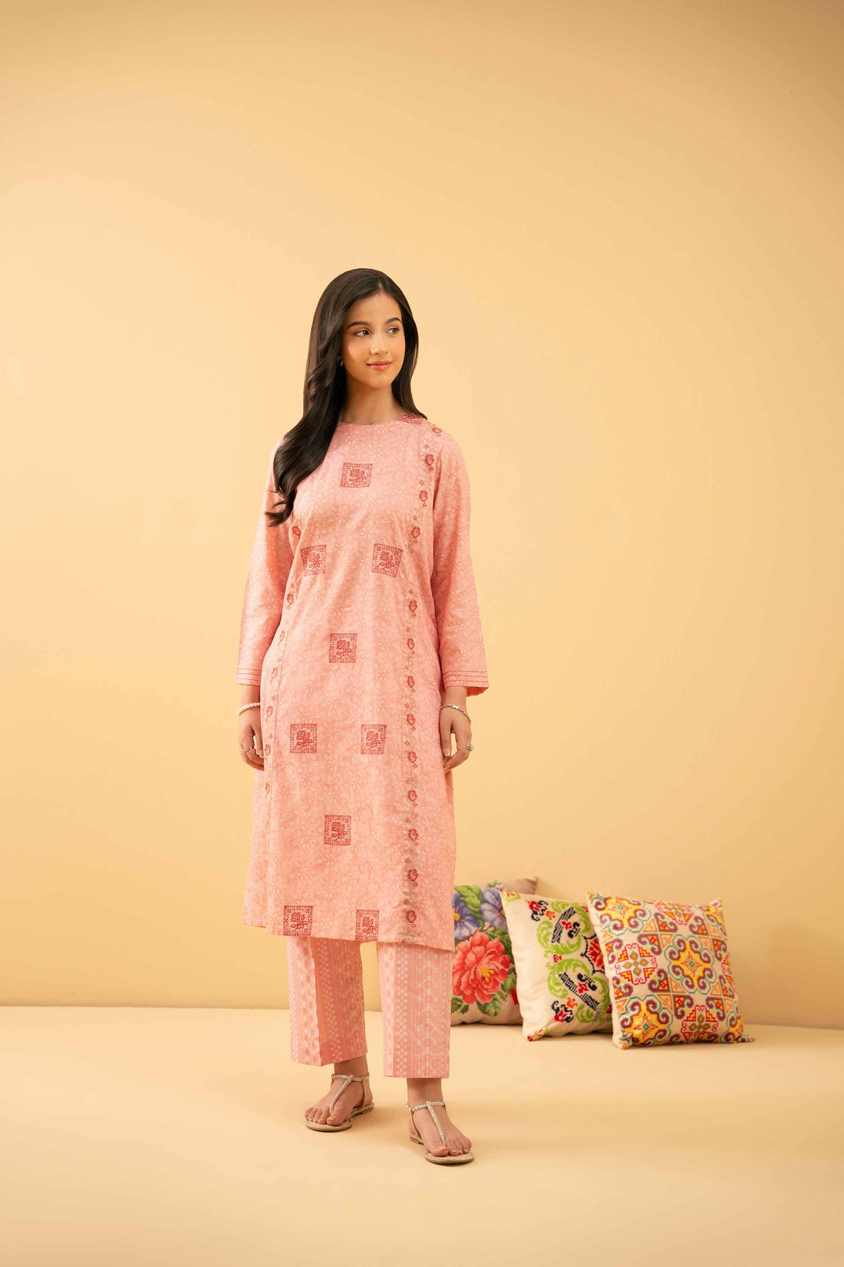 2 Piece - Printed Embroidered Suit - PE25-497 for Women - Pret Collection | Nishat | Shop Online