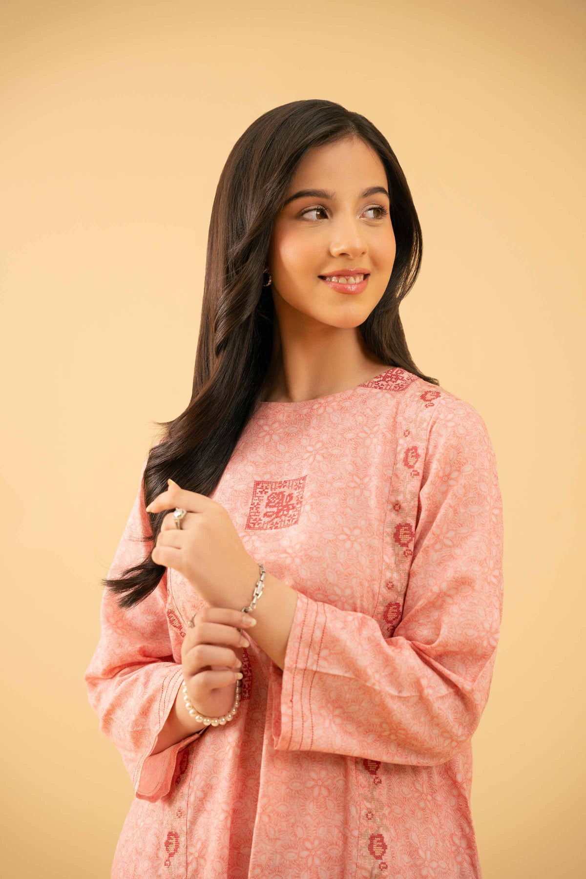 2 Piece - Printed Embroidered Suit - PE25-497 for Women - Pret Collection | Nishat | Shop Online