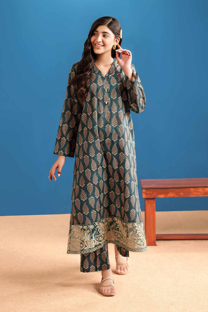 2 Piece - Printed Embroidered Suit - PE25-543 for Women - Pret Collection | Nishat | Shop Online
