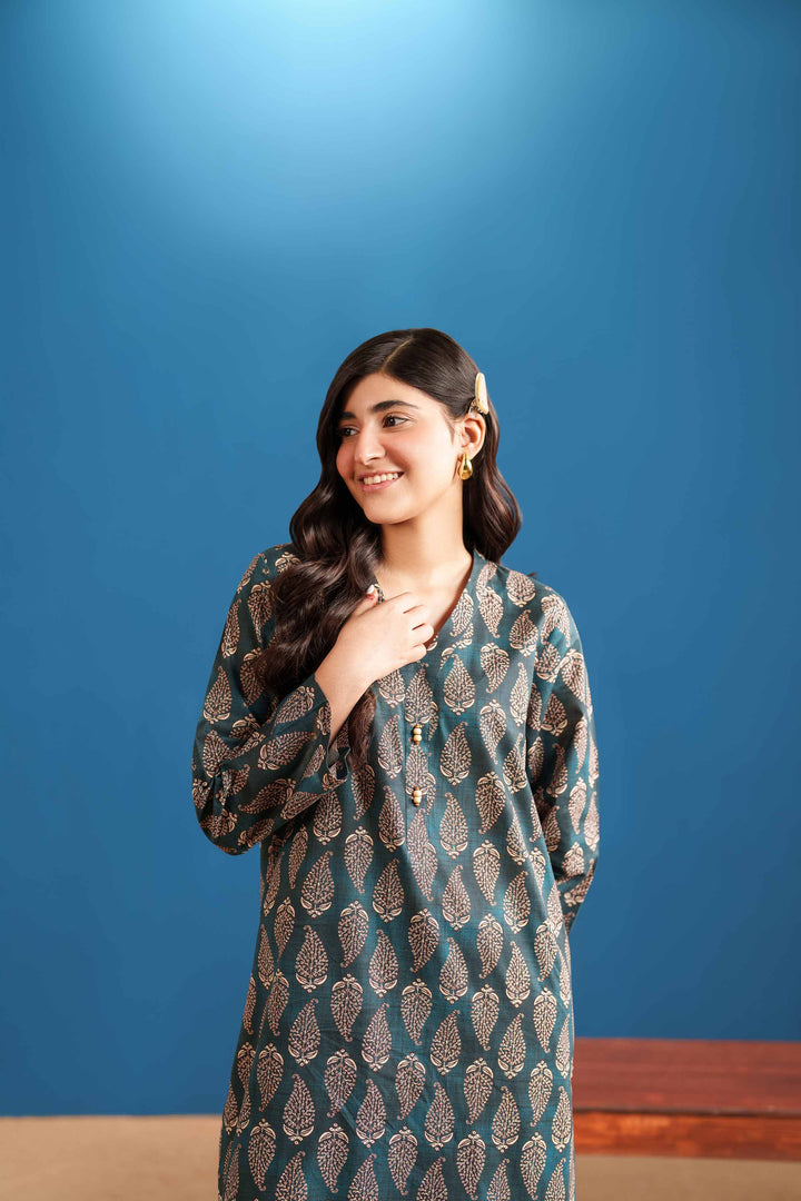 2 Piece - Printed Embroidered Suit - PE25-543 for Women - Pret Collection | Nishat | Shop Online