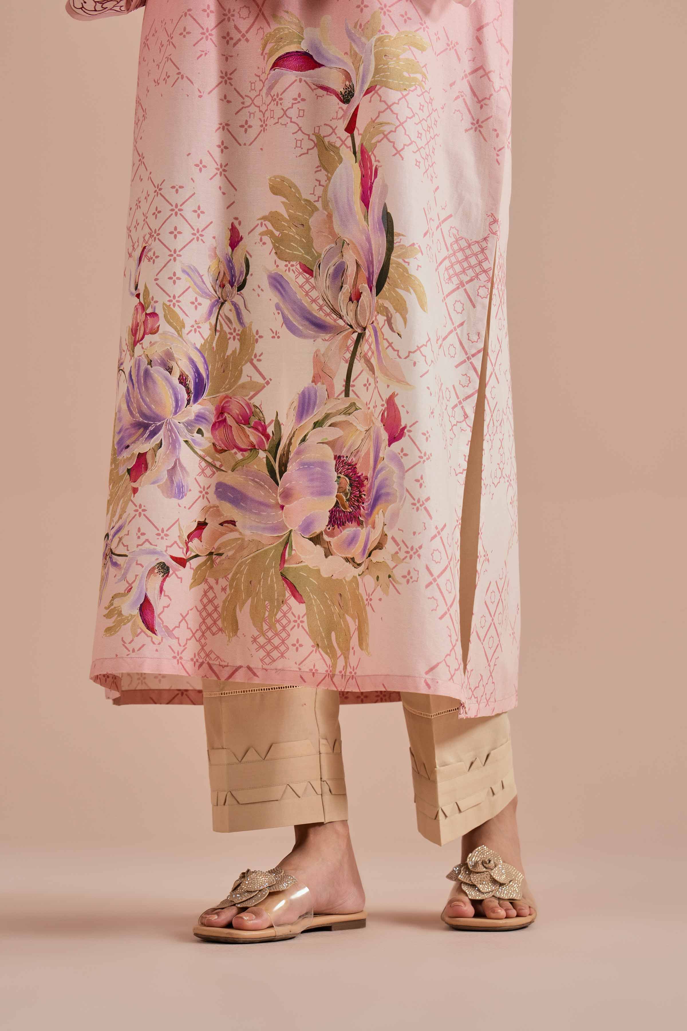 Printed Embroidered Shirt - PE26-03 for Women - Pret Collection | Nishat | Shop Online
