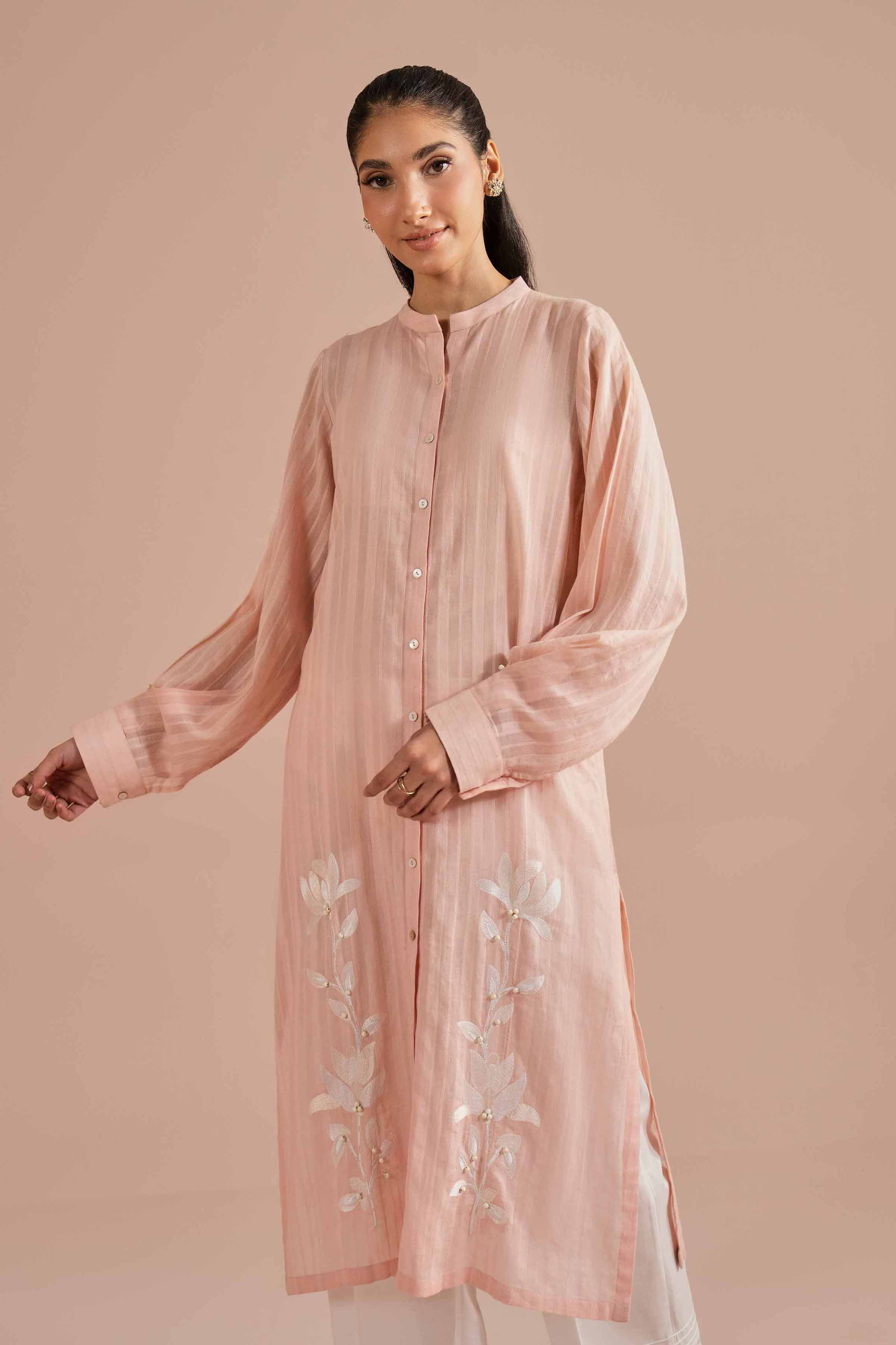 Embroidered Shirt - PE26-08 for Women - Pret Collection | Nishat | Shop Online