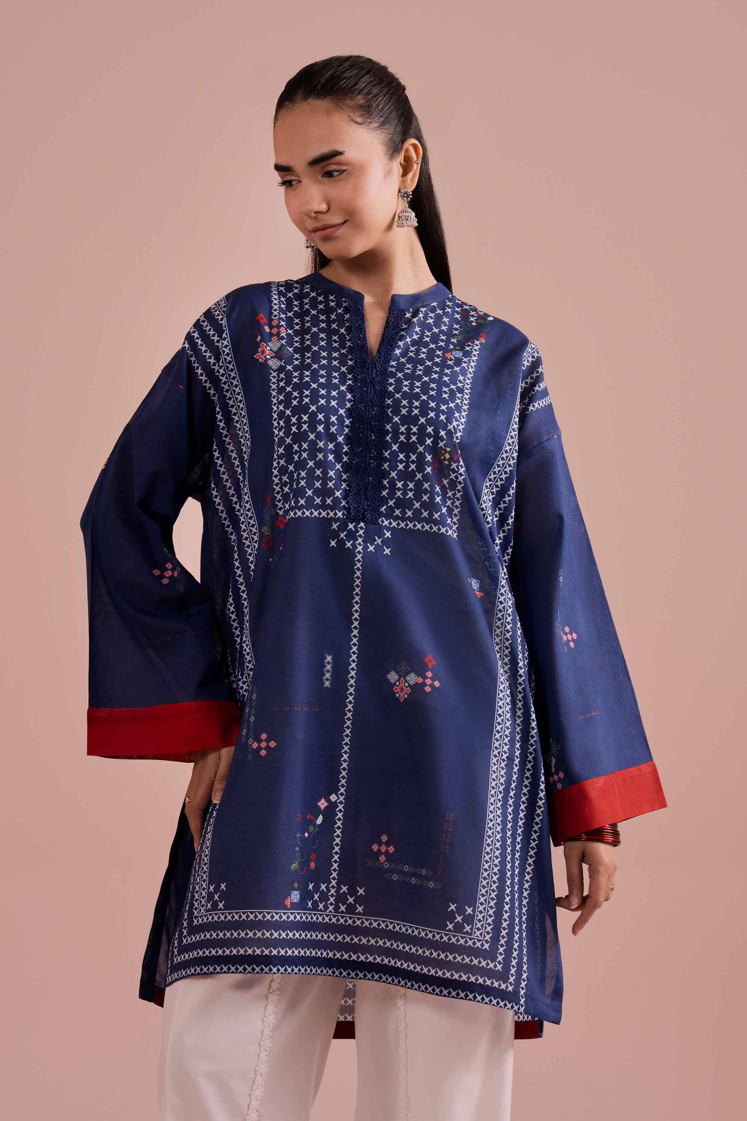 Printed Tunic - PE26-102 for Women - Pret Collection | Nishat | Shop Online