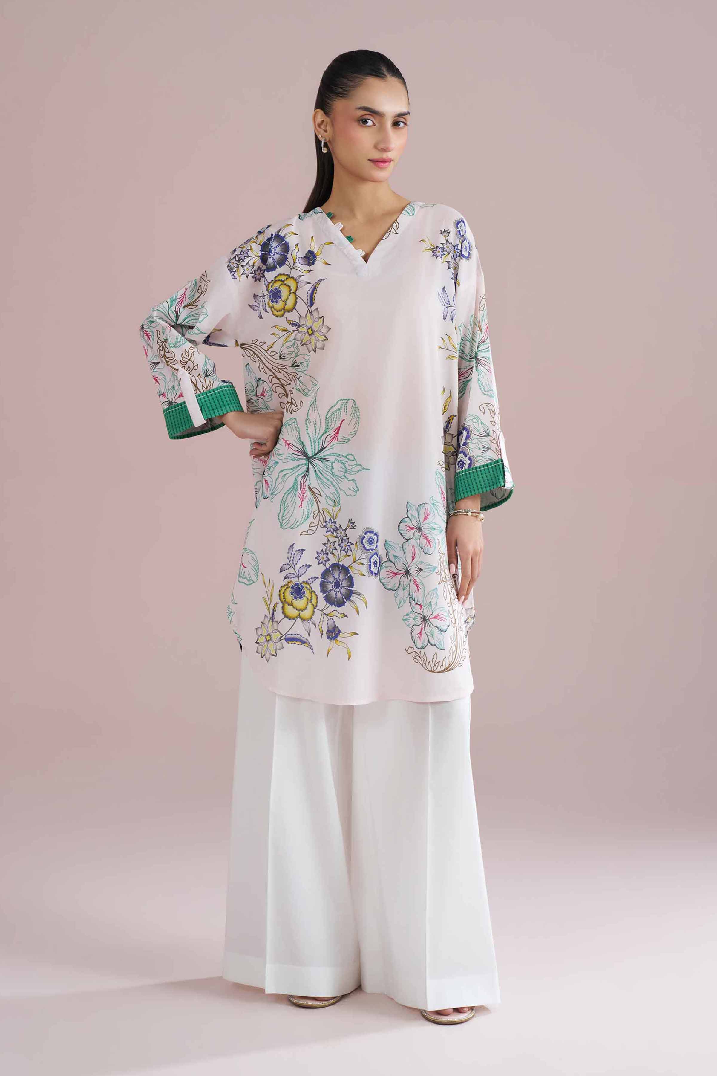Printed Tunic - PE26-104 for Women - Pret Collection | Nishat | Shop Online