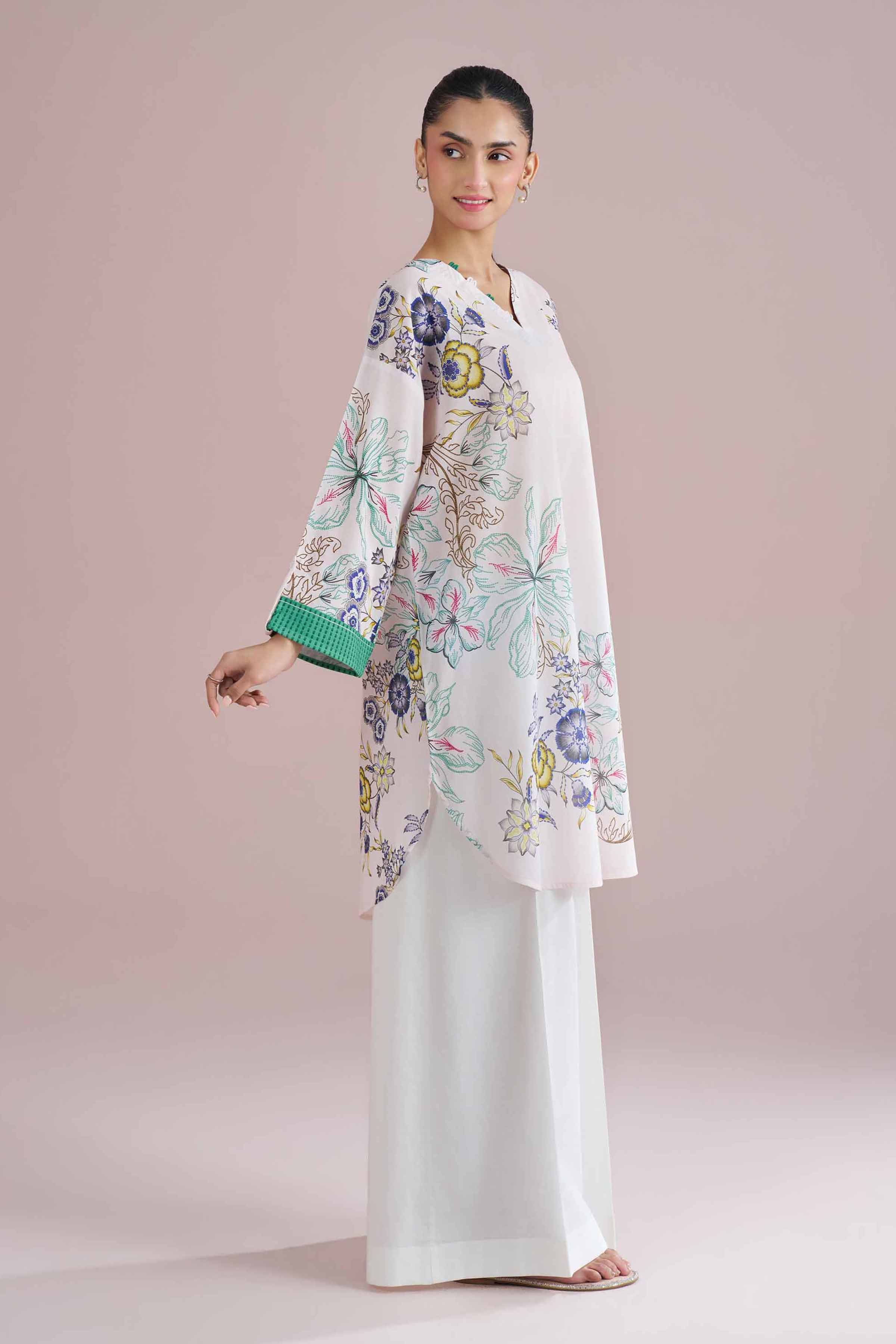 Printed Tunic - PE26-104 for Women - Pret Collection | Nishat | Shop Online