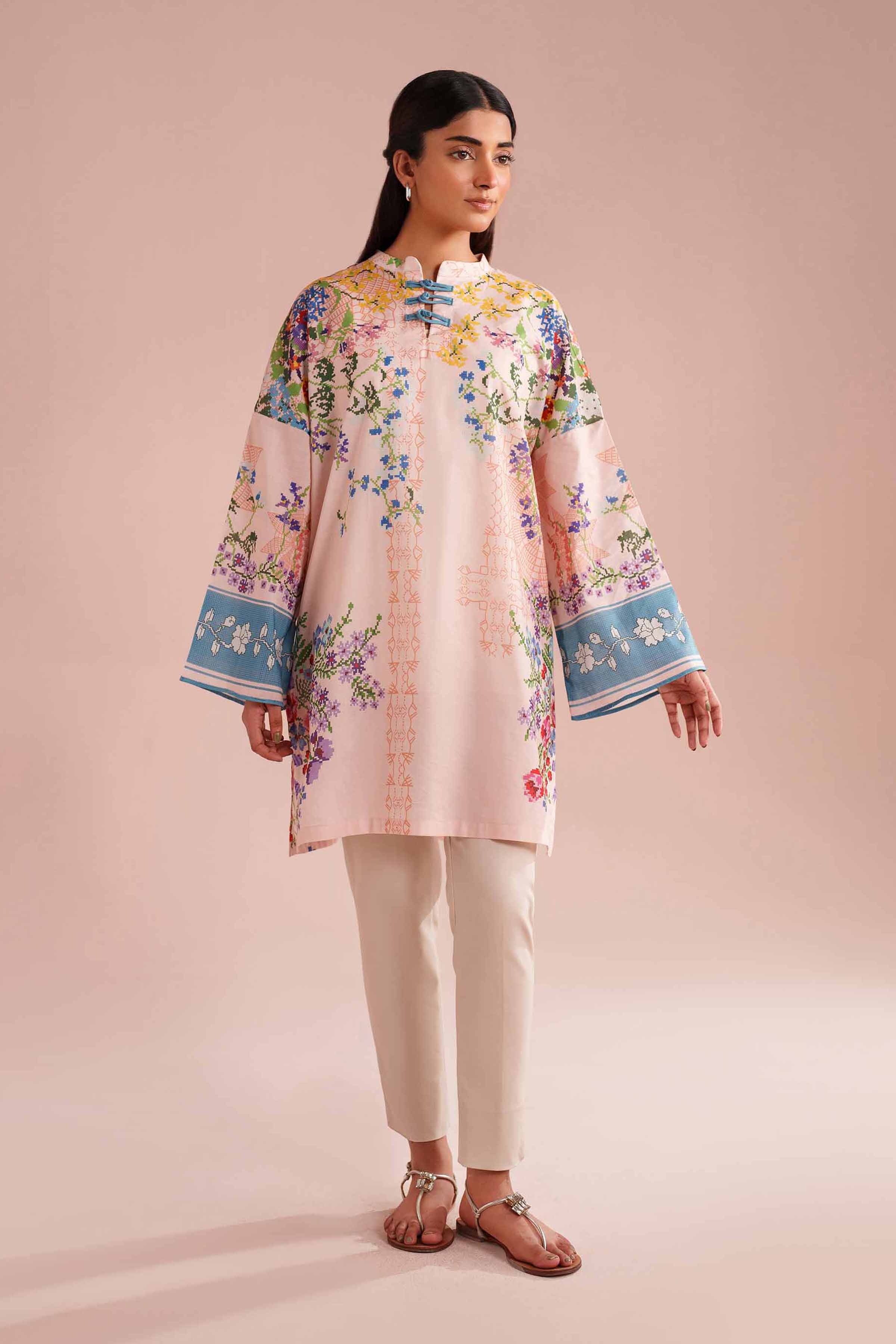 Printed Tunic - PE26-106 for Women - Pret Collection | Nishat | Shop Online