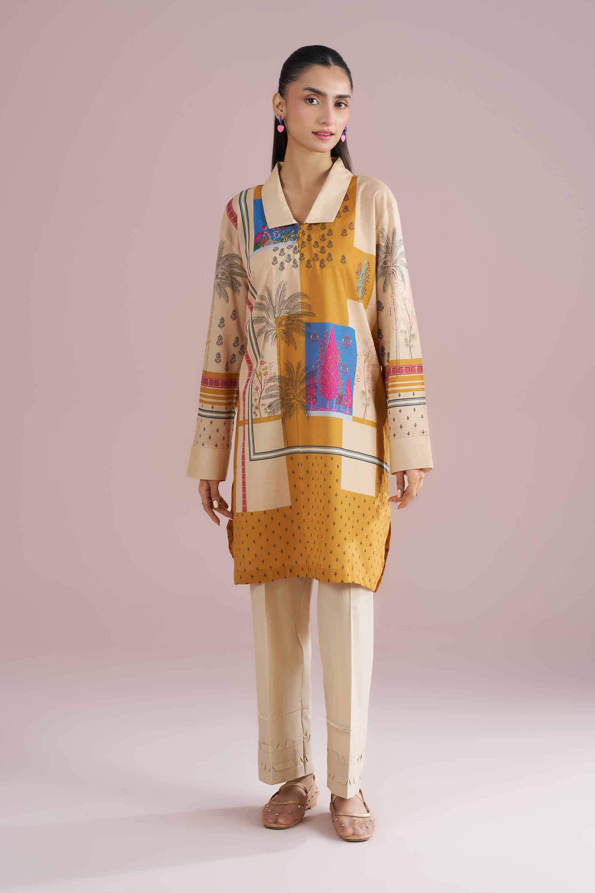 Printed Tunic - PE26-107 for Women - Pret Collection | Nishat | Shop Online