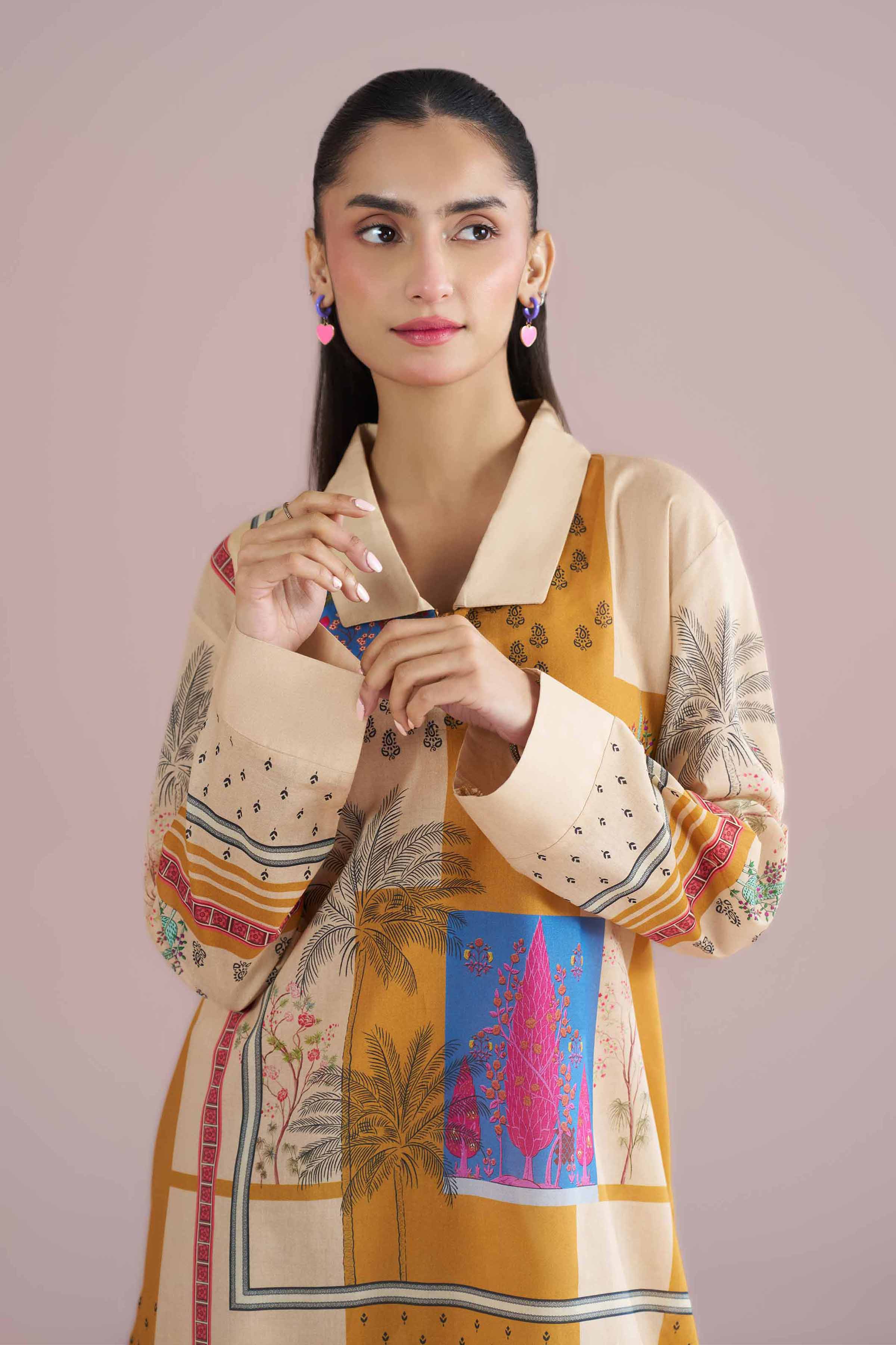Printed Tunic - PE26-107 for Women - Pret Collection | Nishat | Shop Online
