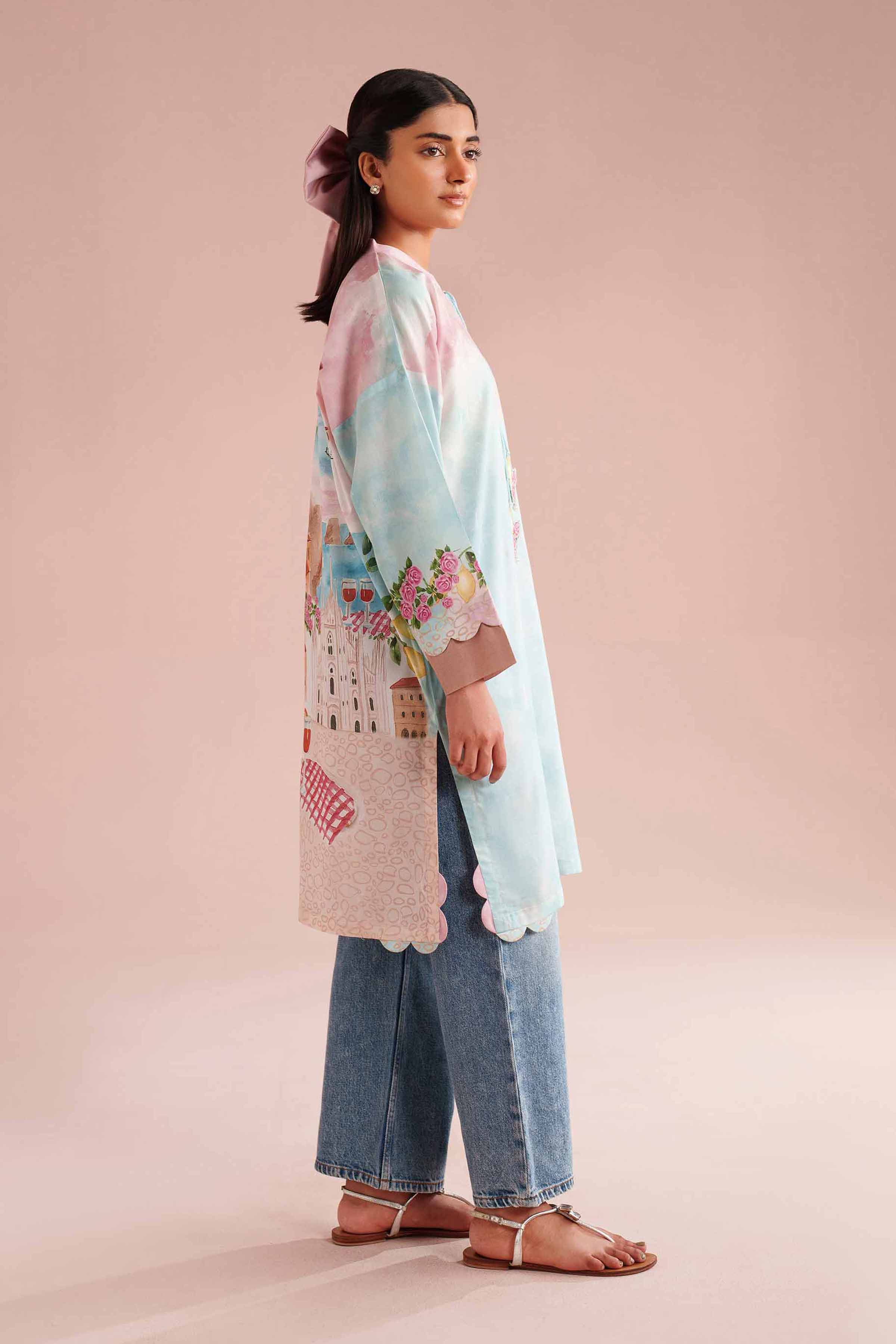 Printed Shirt - PE26-108 for Women - Pret Collection | Nishat | Shop Online