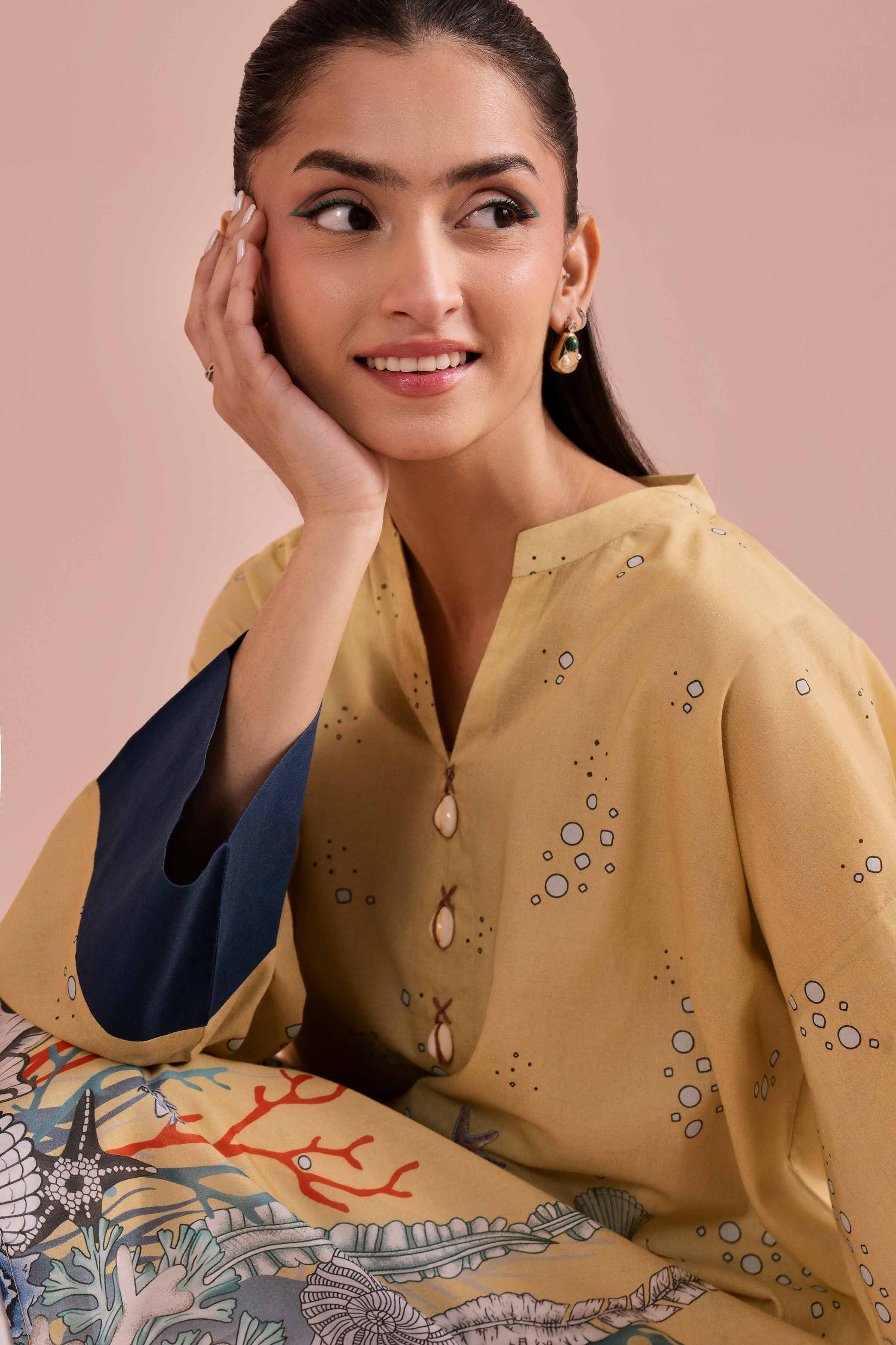 Printed Tunic - PE26-111 for Women - Pret Collection | Nishat | Shop Online