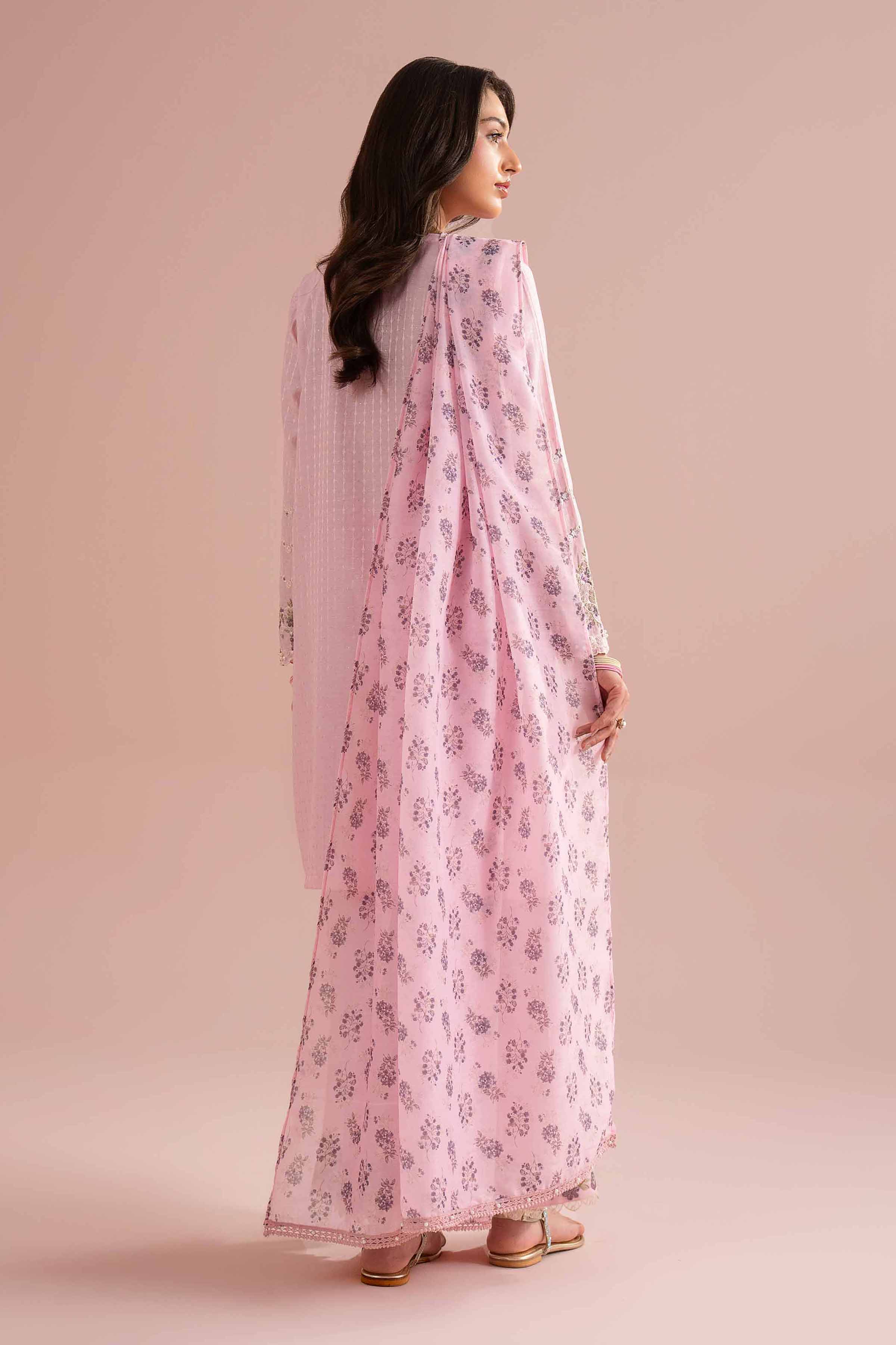 3 Piece - Printed Embroidered Suit - PE26-116